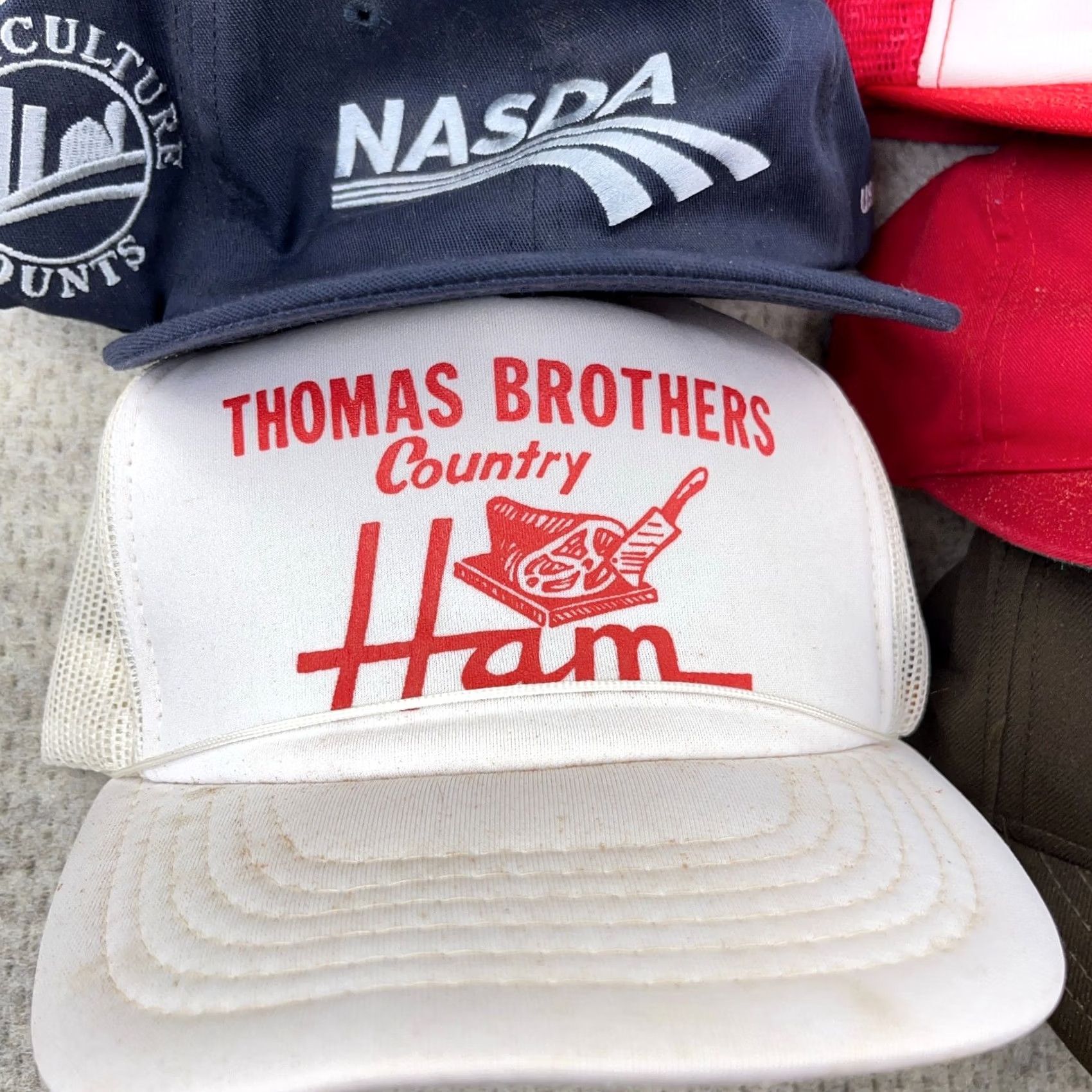 Roper VINTAGE Trucker Hat Lot Snapback Cap 80s 90s Y2K Patch USA Advertising Rope Mens Size ONE SIZE - 2 Thumbnail