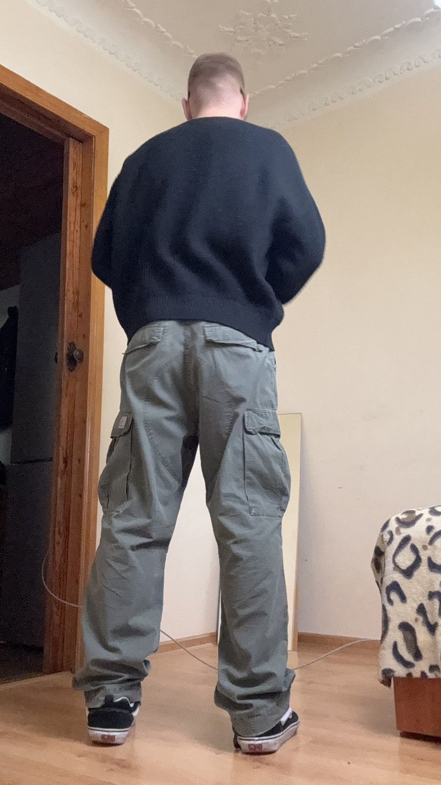 Carhartt Vintage 90s Carhartt Cargo Pants Multilpocket Olive Green L Size US 34 / EU 50 - 15 Thumbnail