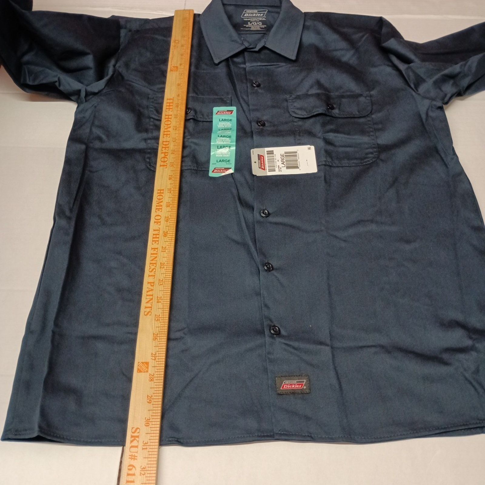 Dickies Dickies Essential Work Shirt Men's Size L Blue Temp Control Size US L / EU 52-54 / 3 - 6 Thumbnail