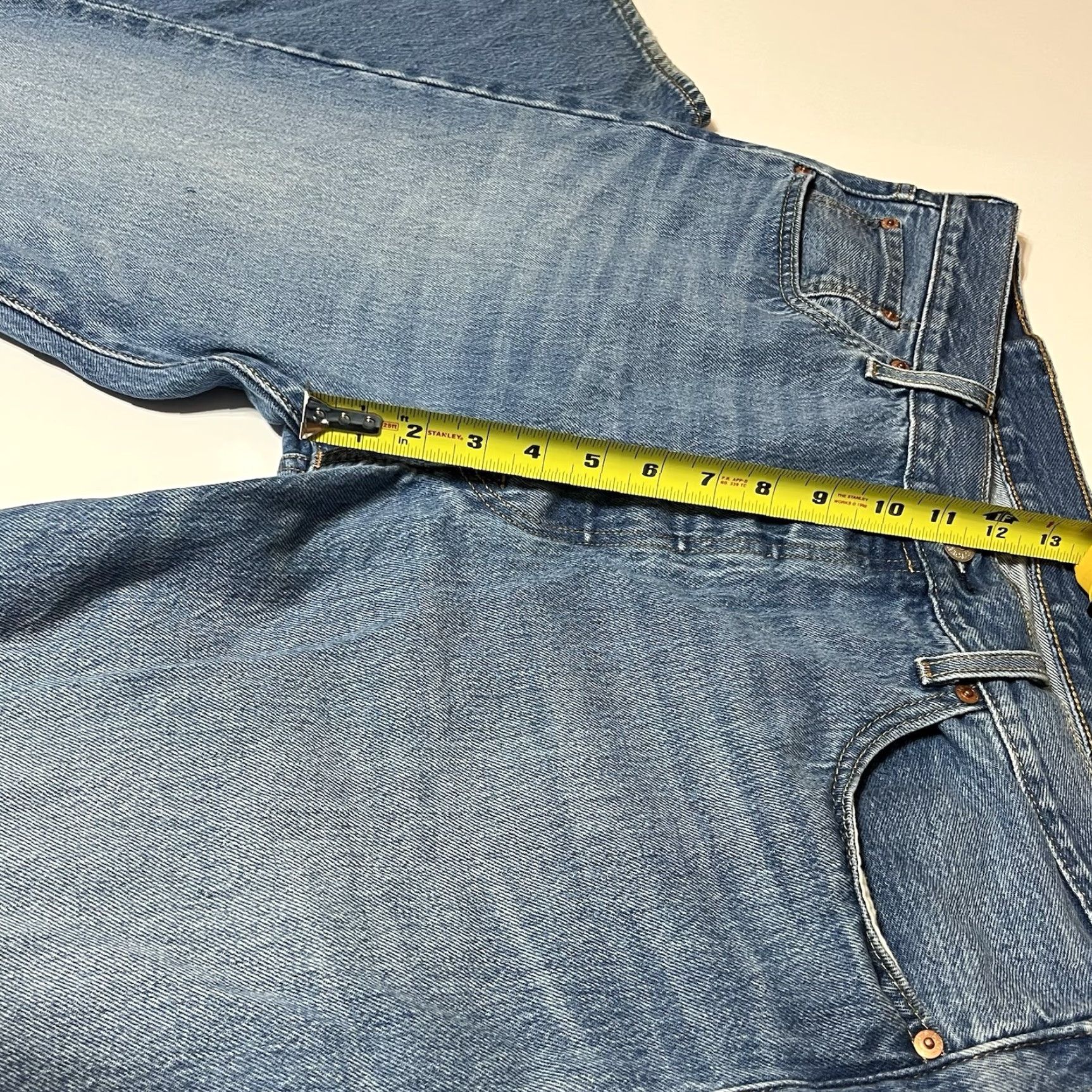 Levi's Levi's 501 Straight Jeans Blue Regular 38x31 Button Fly Mid Rise Mens USA Style 5-Pocket Denim Size US 38 / EU 54 - 4 Thumbnail