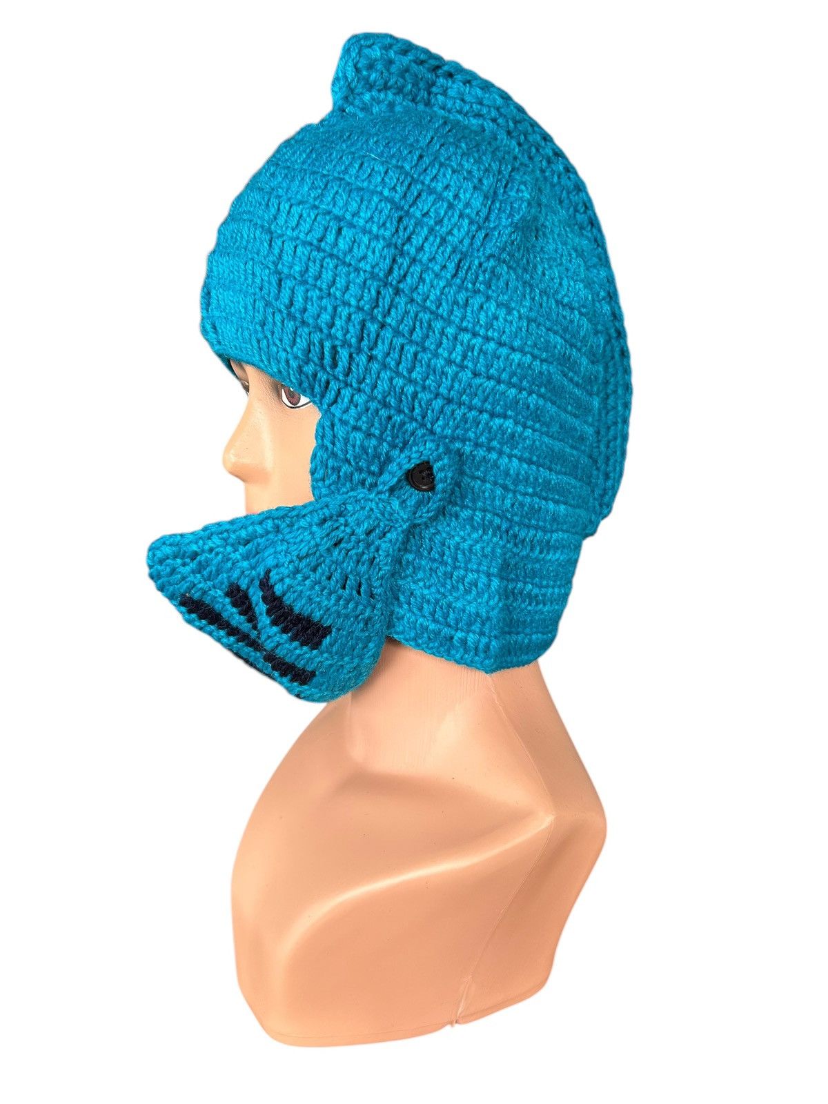Japanese Brand × Kapital × Vintage Rare Crochet Knitted Handmade Mohawk Balaclava Masked Size ONE SIZE - 5 Thumbnail