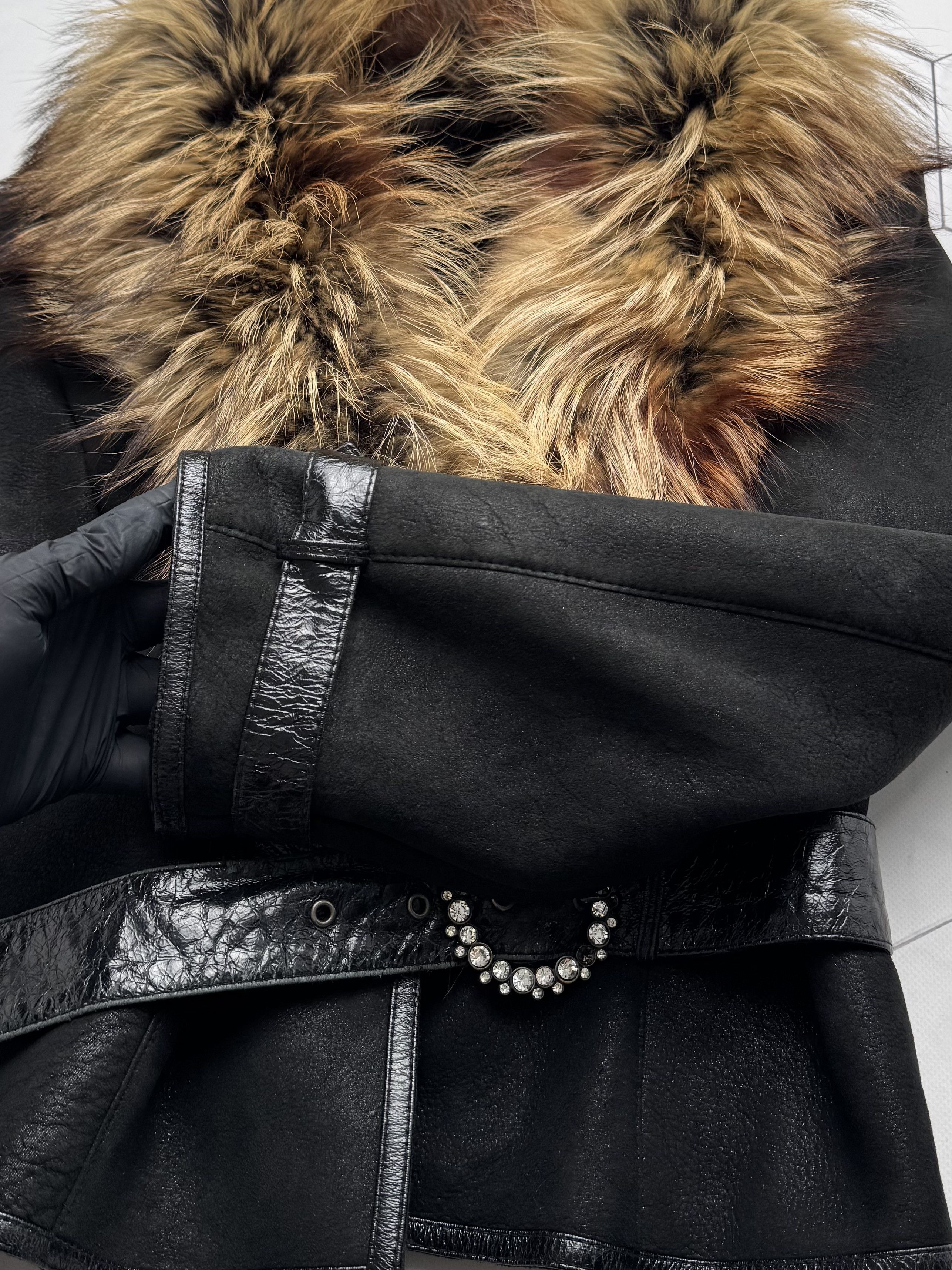 Vintage Vintage Cropped Real Sheepskin Jacket (B550)E2D15 Size L / US 10 / IT 46 - 8 Thumbnail
