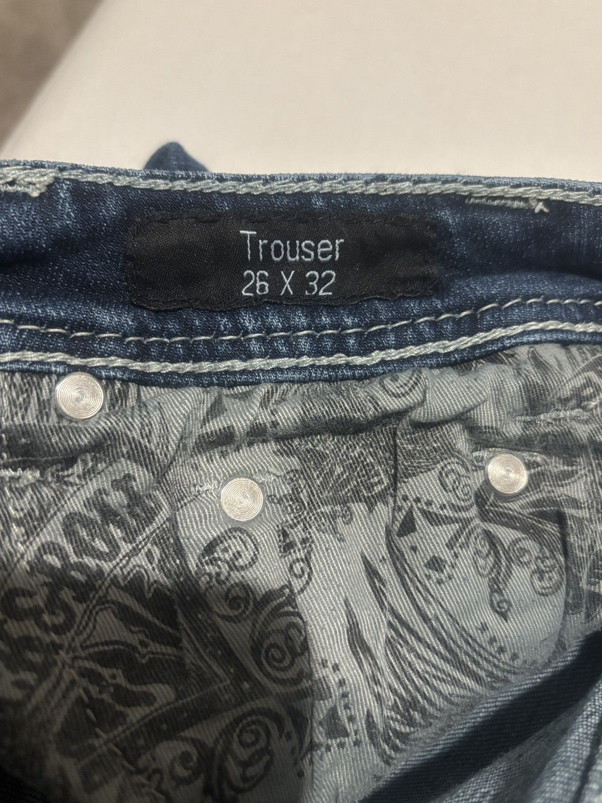 Other Rock & Roll Cowgirl Mid Rise Flared Leg Trouser Size 26" / US 2 / IT 38 - 7 Thumbnail