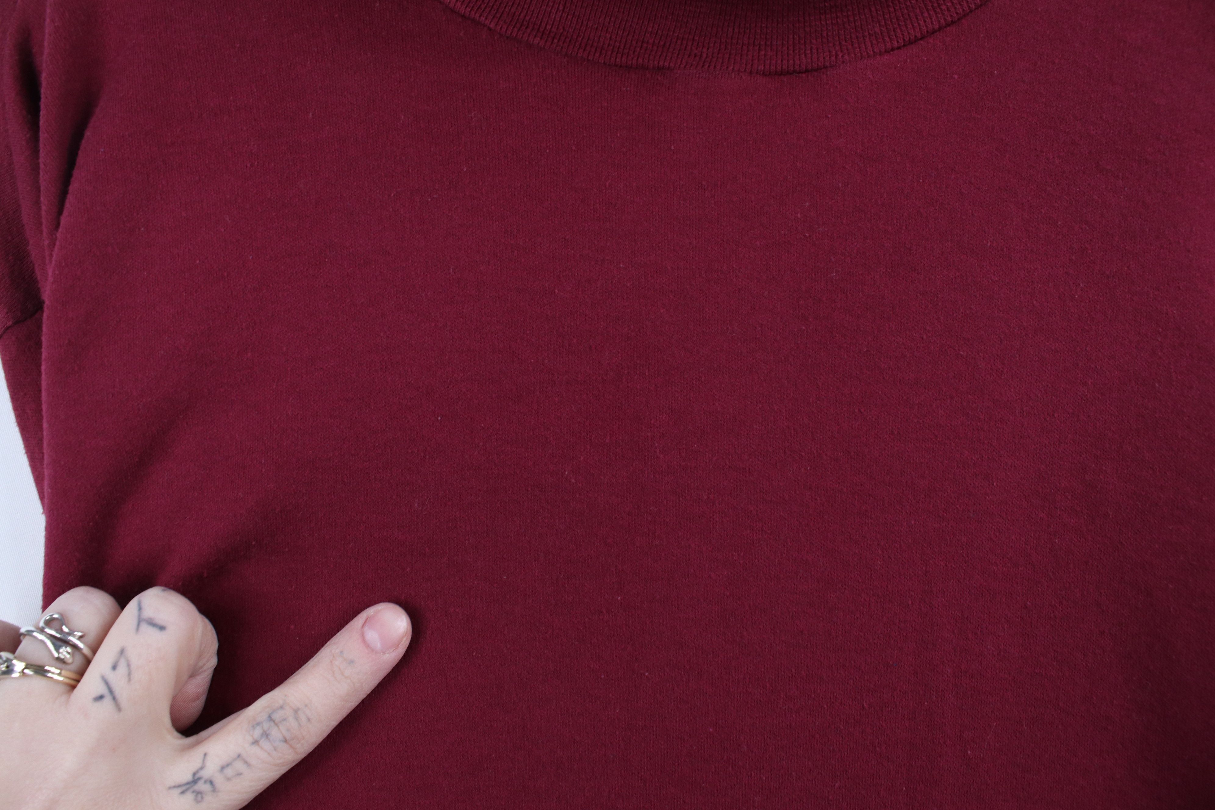 Vintage × Wrangler Vintage 70s 80s Wrangler Blank Turtleneck T-Shirt Red USA Size US XL / EU 56 / 4 - 4 Thumbnail