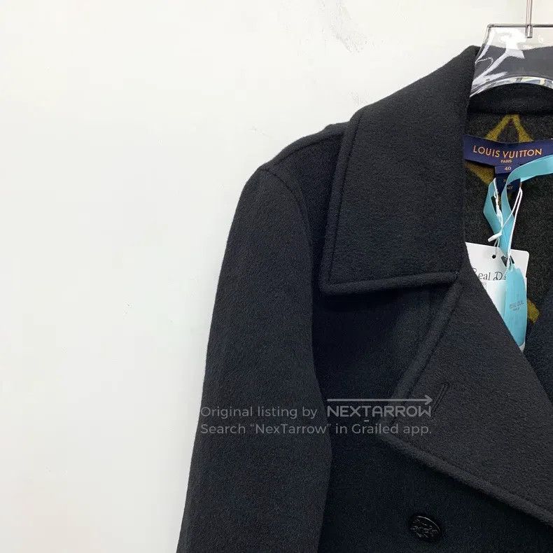 Louis Vuitton Louis Vuitton Cropped Double Breasted Coat 1 with Black Li Size S / US 4 / IT 40 - 3 Thumbnail