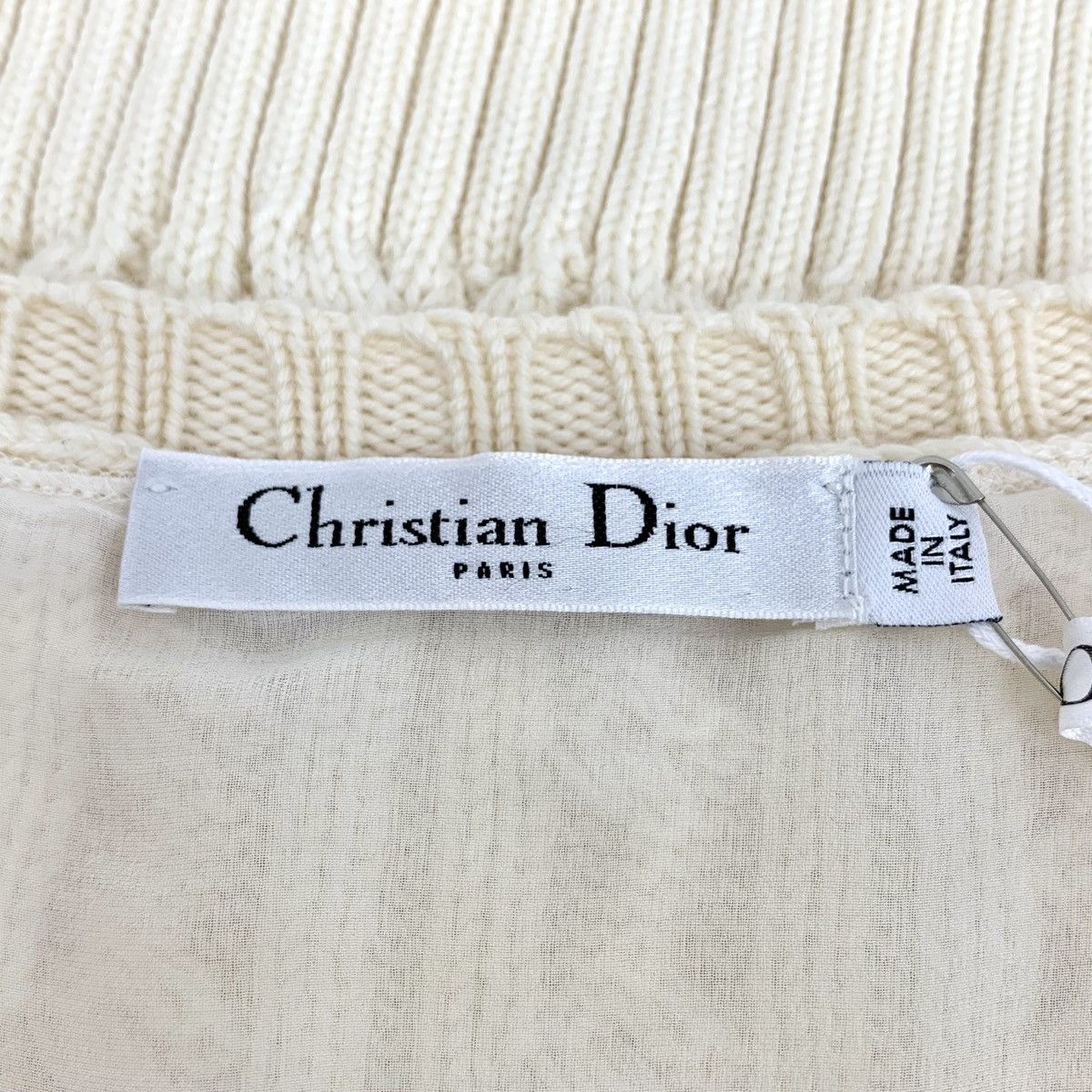 Dior Dior Vertical Twisted Knit Wool Spliced Knit Dress K26WX Size XS / US 0-2 / IT 36-38 - 6 Thumbnail