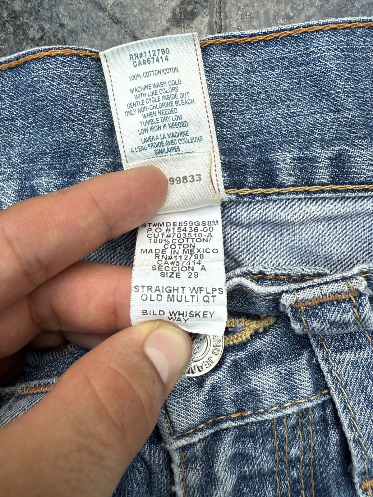 True Religion 90’s TRUE RELIGION RARE POCKET LOGO Y2K VINTAGE DENIM PANTS Size US 30 / EU 46 - 15 Thumbnail
