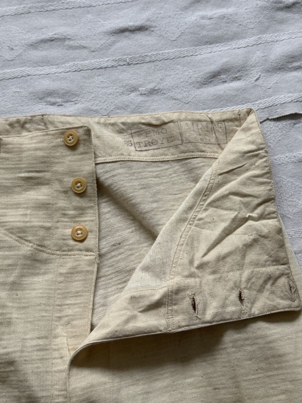 Vintage Vintage 1951 Dated French Military Underwear Thermal Pants Size US 34 / EU 50 - 7 Thumbnail