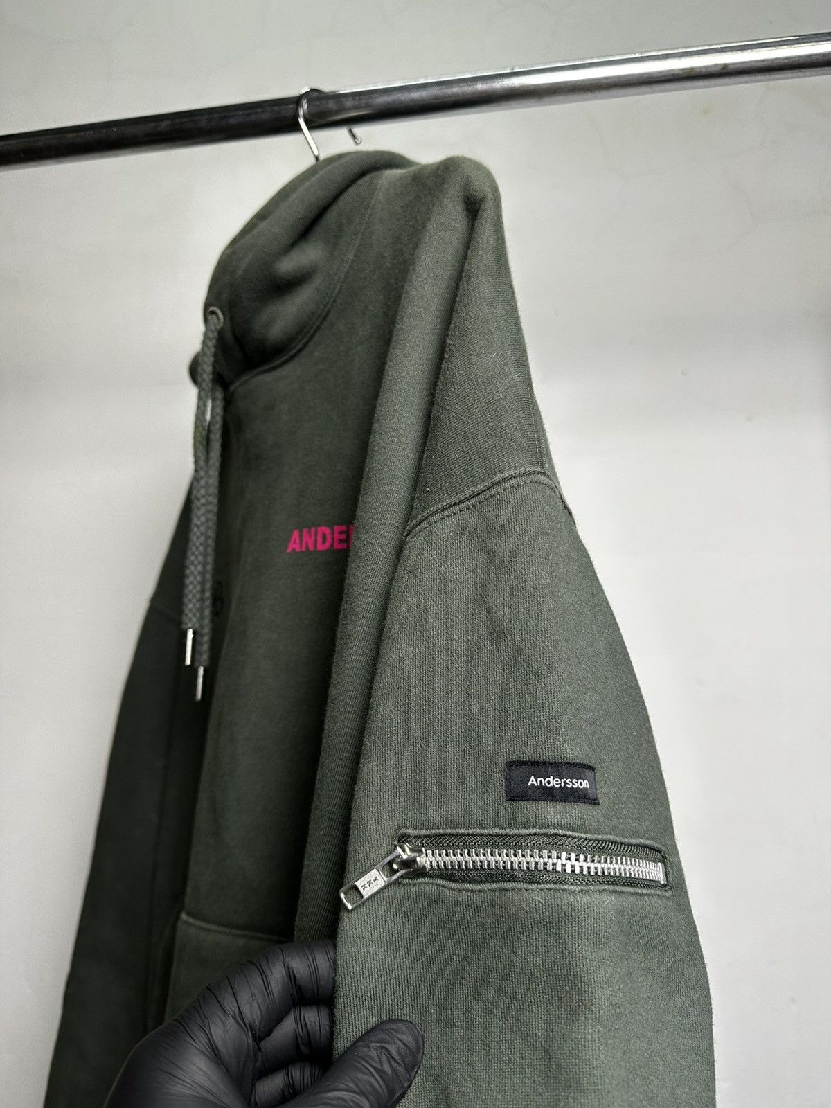 Andersson Bell Andersson Bell Baggy Hoodie – Olive Green Size US L / EU 52-54 / 3 - 6 Thumbnail