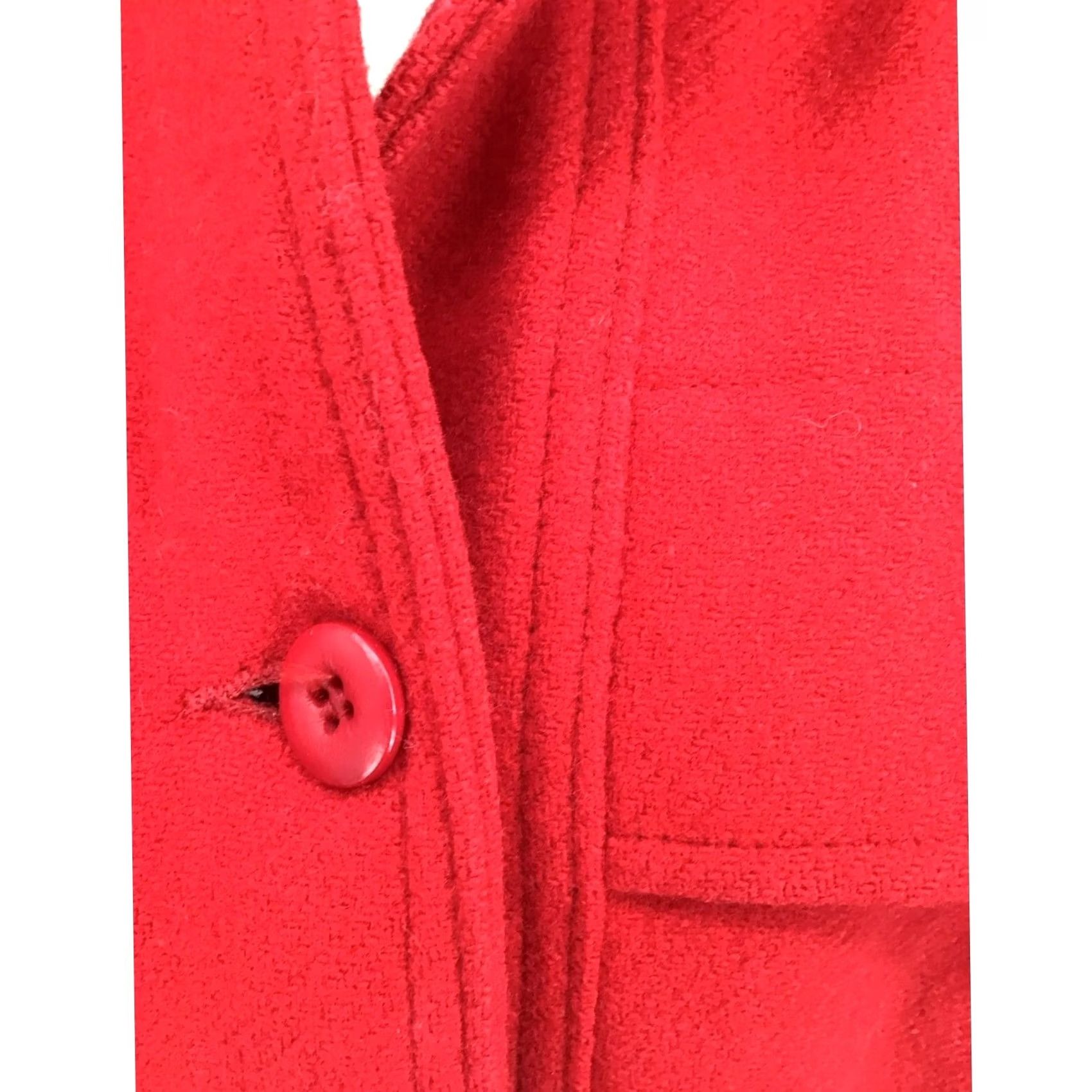 Vintage VINTAGE Woolrich Jacket Woman Red Full Zip Medium M Polyester Solid Breathable Zip Womens Size M / US 6-8 / IT 42-44 - 3 Thumbnail