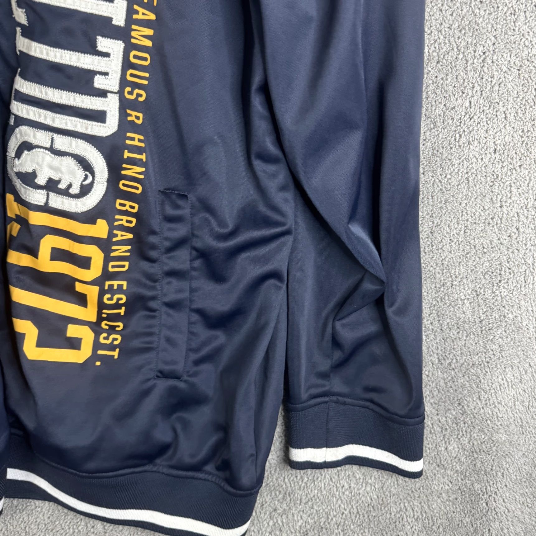 Ecko Unltd. Ecko Unltd Track Jacket Mens 3XL Blue Full Zip Rhino Graphic Logo Athletic Size US XXL / EU 58 / 5 - 3 Thumbnail