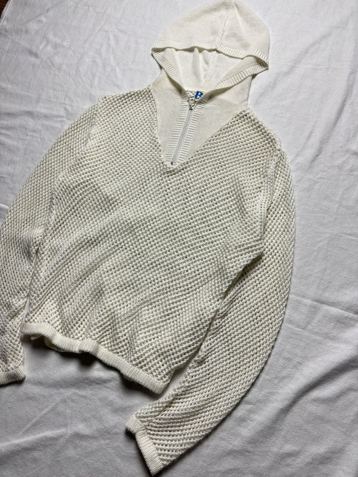 If Six Was Nine × Japanese Brand × Vintage AVANT GARDE SPIDER WEB SWEATER Size L / US 10 / IT 46 - 3 Thumbnail