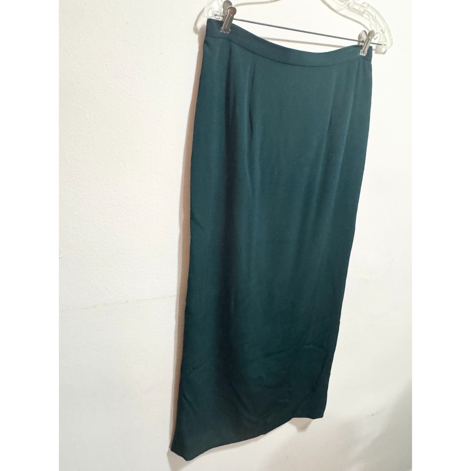 Other Menekshe custom green satin cowl neck blazer jacket & pencil Size ONE SIZE - 4 Thumbnail