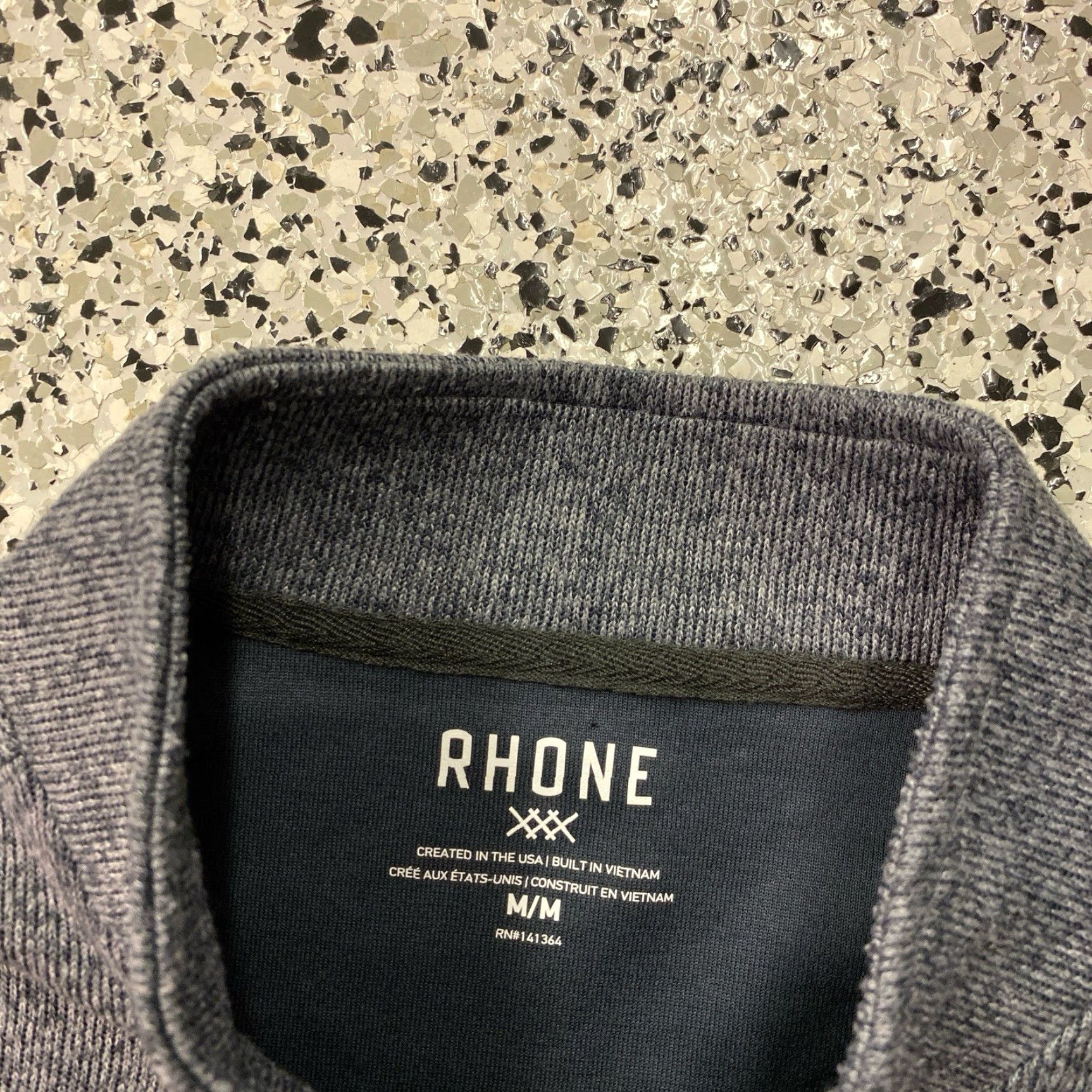 Rhone Rhone 1/4 Zip Midweight Pullover Sweater Mens Medium Grey Blue Size US M / EU 48-50 / 2 - 2 Thumbnail
