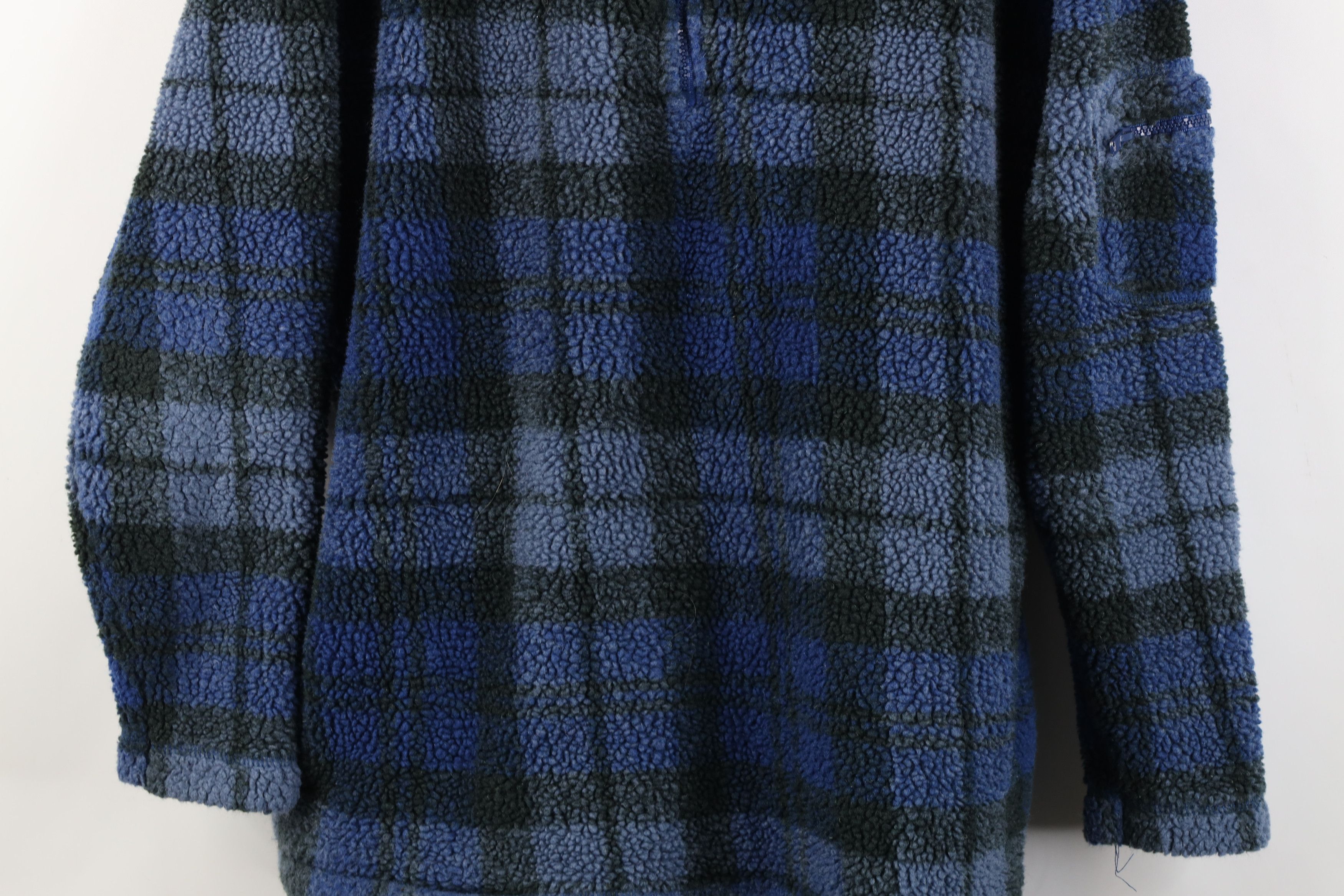 Vintage Vintage 90s Streetwear Pile Fleece Half Zip Pullover Sweater Size S / US 4 / IT 40 - 3 Thumbnail