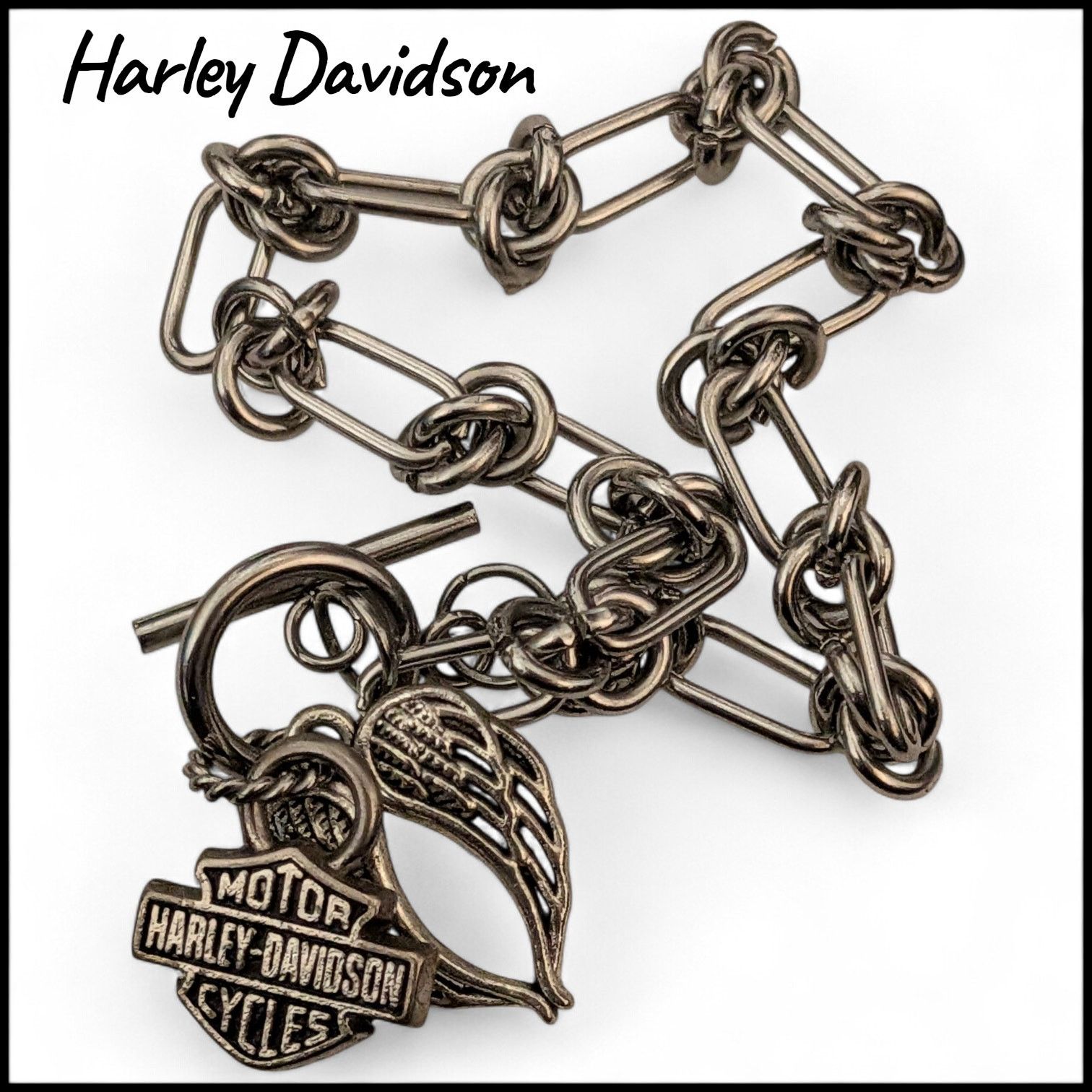 Harley Davidson HARLEY DAVIDSON Bar & Shield + Wings Charm Bracelet Size ONE SIZE - 5 Thumbnail