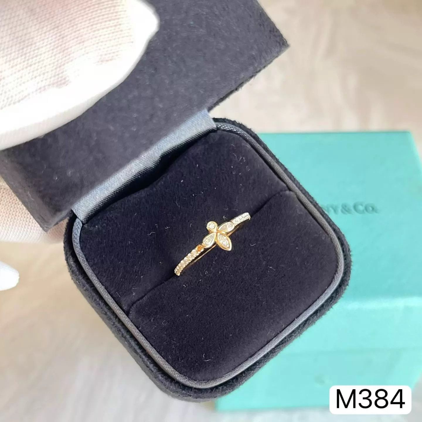 Tiffany & Co. Tiffany Rose Gold Diamond Ring Size 47 (New, Boxed) Size ONE SIZE - 3 Thumbnail