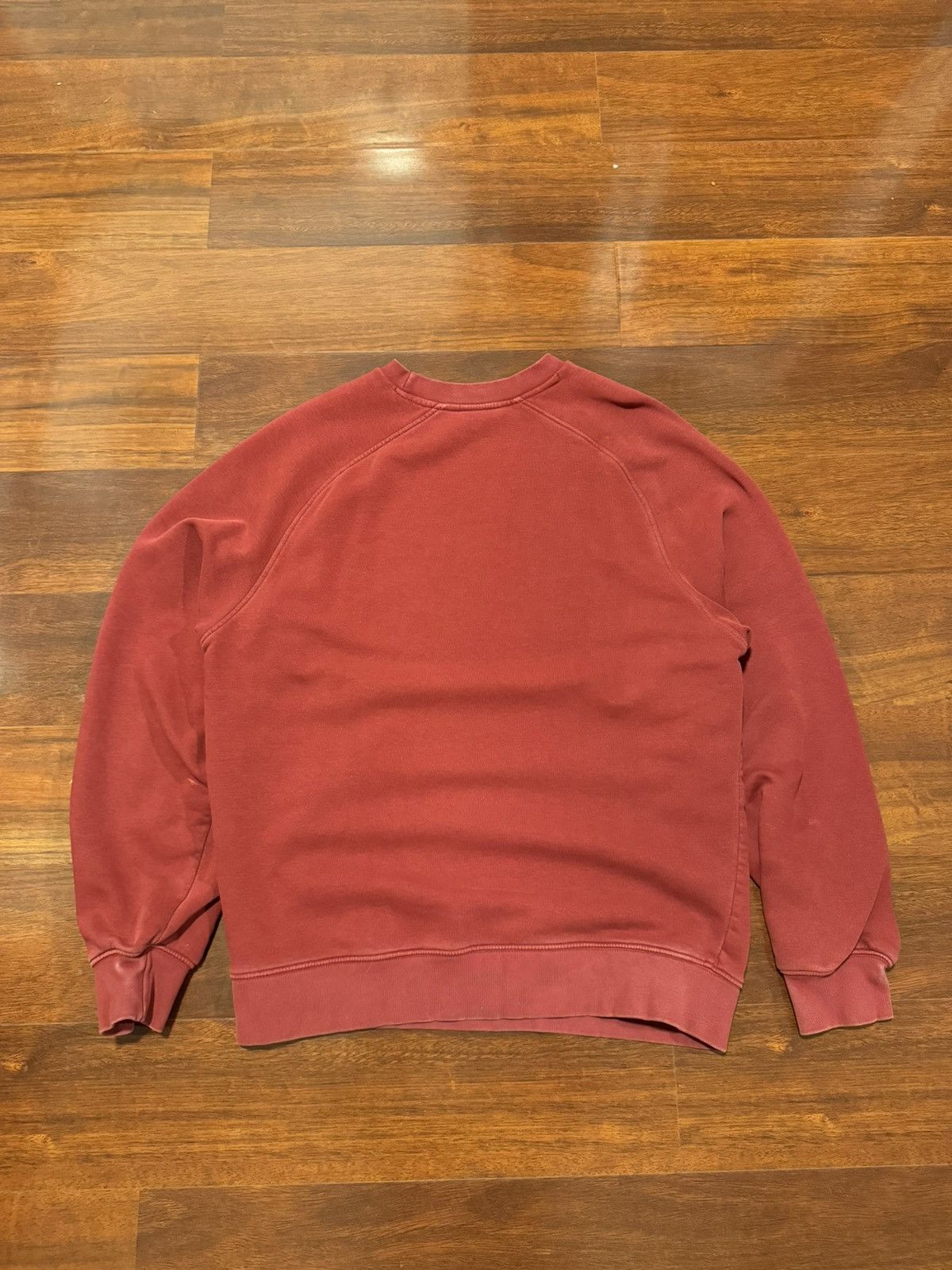 Nike × Vintage Y2k Burgundy Nike Swoosh Chest Logo Crewneck Size US L / EU 52-54 / 3 - 3 Thumbnail