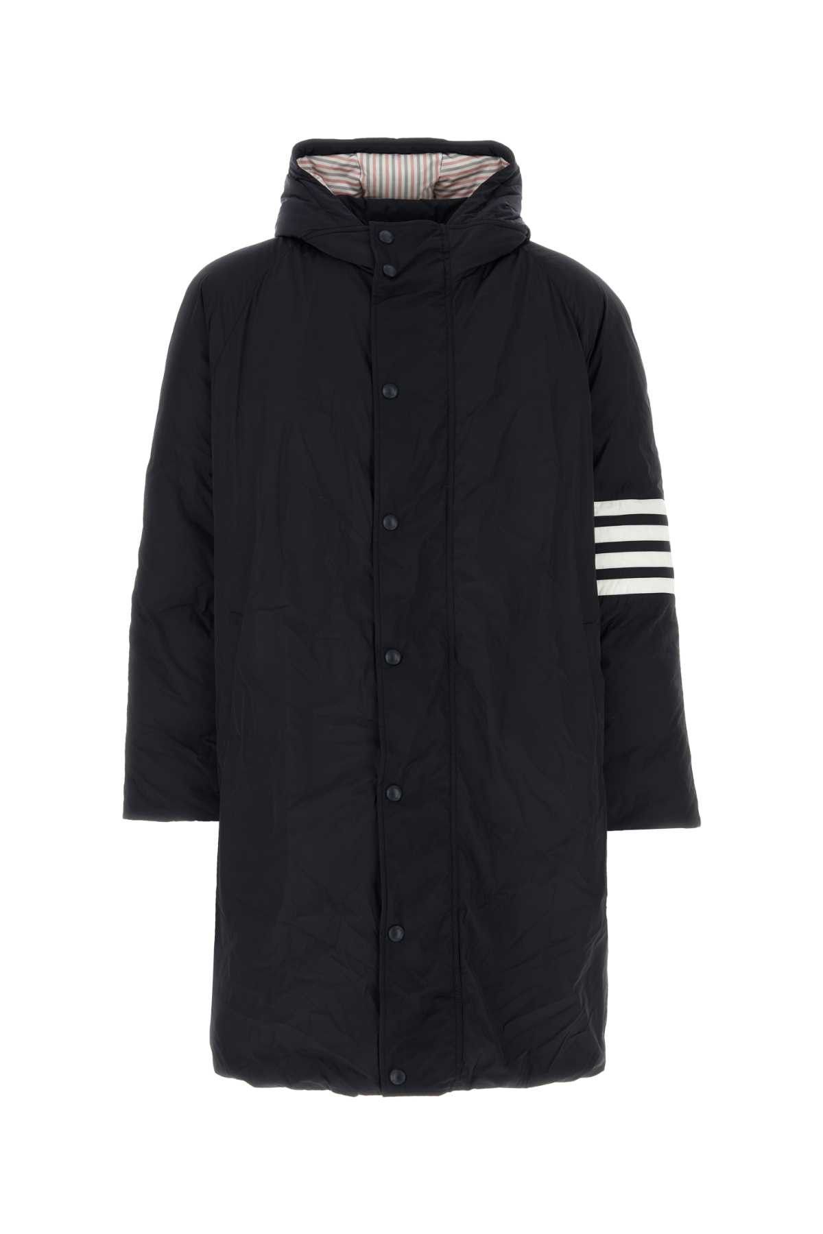 image of Thom Browne Navy Blue Polyester Down Jacket, Men's (Size 2XL)