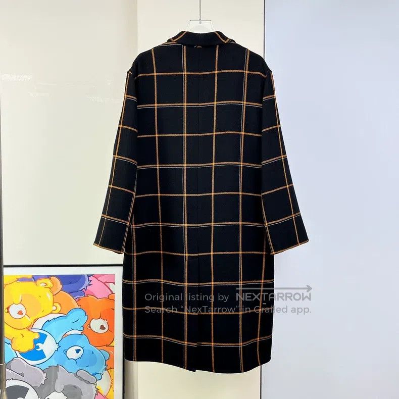 Hermes Hermes Plaid Medium-length Wool Coat Size XS / US 0-2 / IT 36-38 - 2 Thumbnail