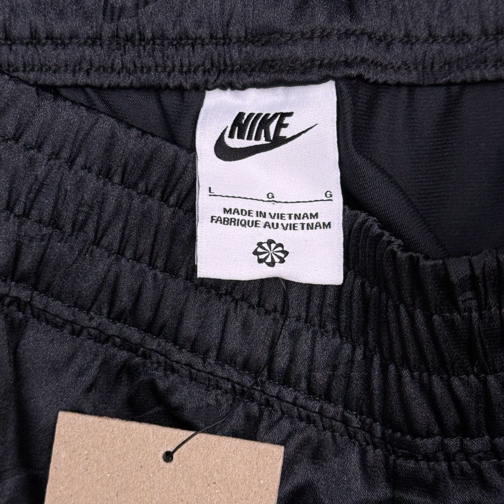 Nike Nike Women Pants L Black Air Logo Pull On Regular Fit Sweatpants Jogging Activewear Pockets Logo New with Tags Size 36" / US 14 / IT 50 - 4 Thumbnail