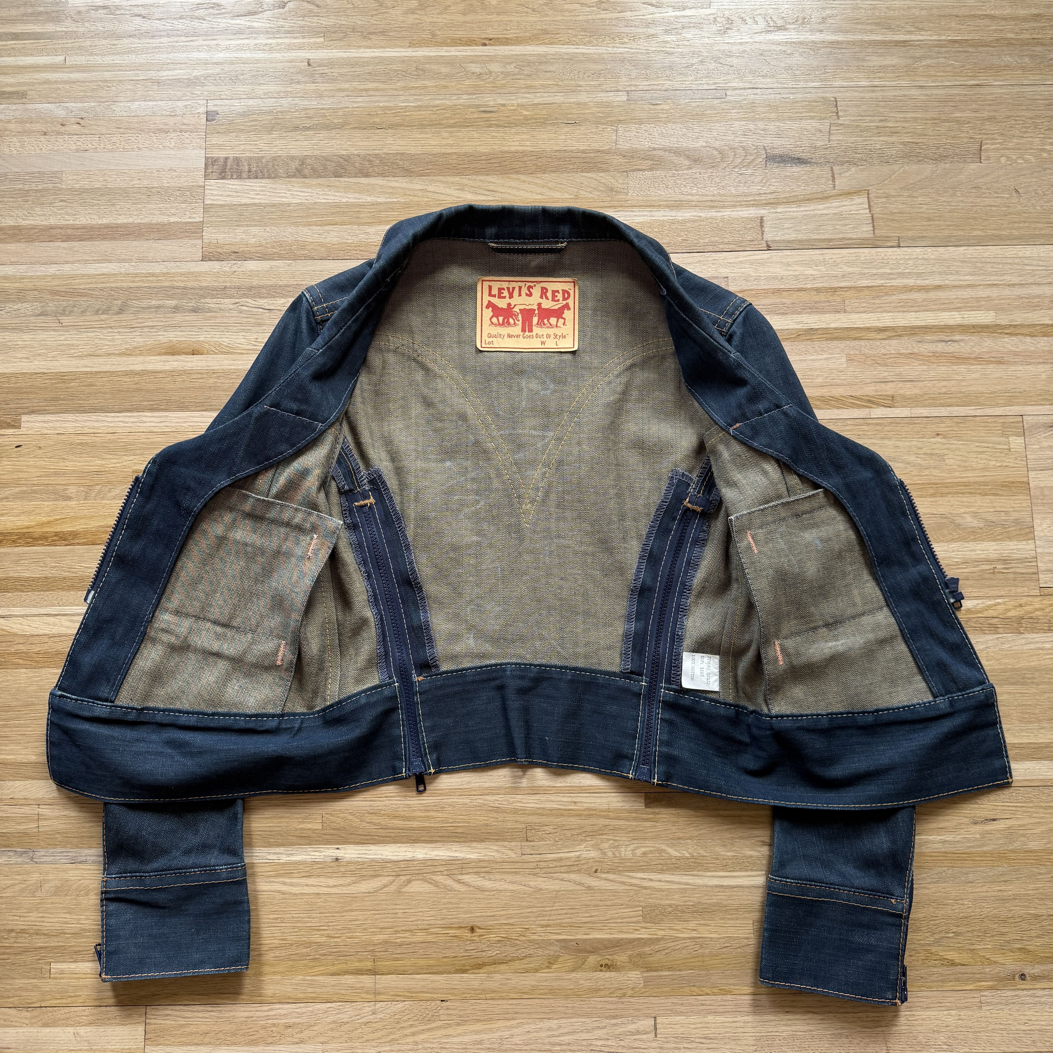 Levi's Rare Levi’s RED Sample Denim Jacket – Circa 1999 6 SM/MED Size M / US 6-8 / IT 42-44 - 6 Thumbnail
