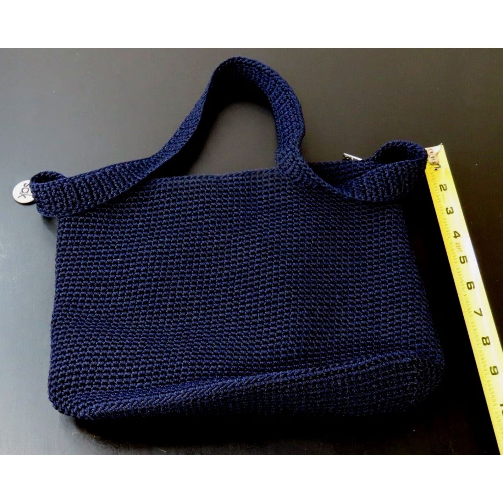 The Sak The Sak Crossbody Purse Navy Blue Medium Navy 3 Pockets Zipper Silver Hardware Women Knit Polypropylene Size ONE SIZE - 6 Thumbnail