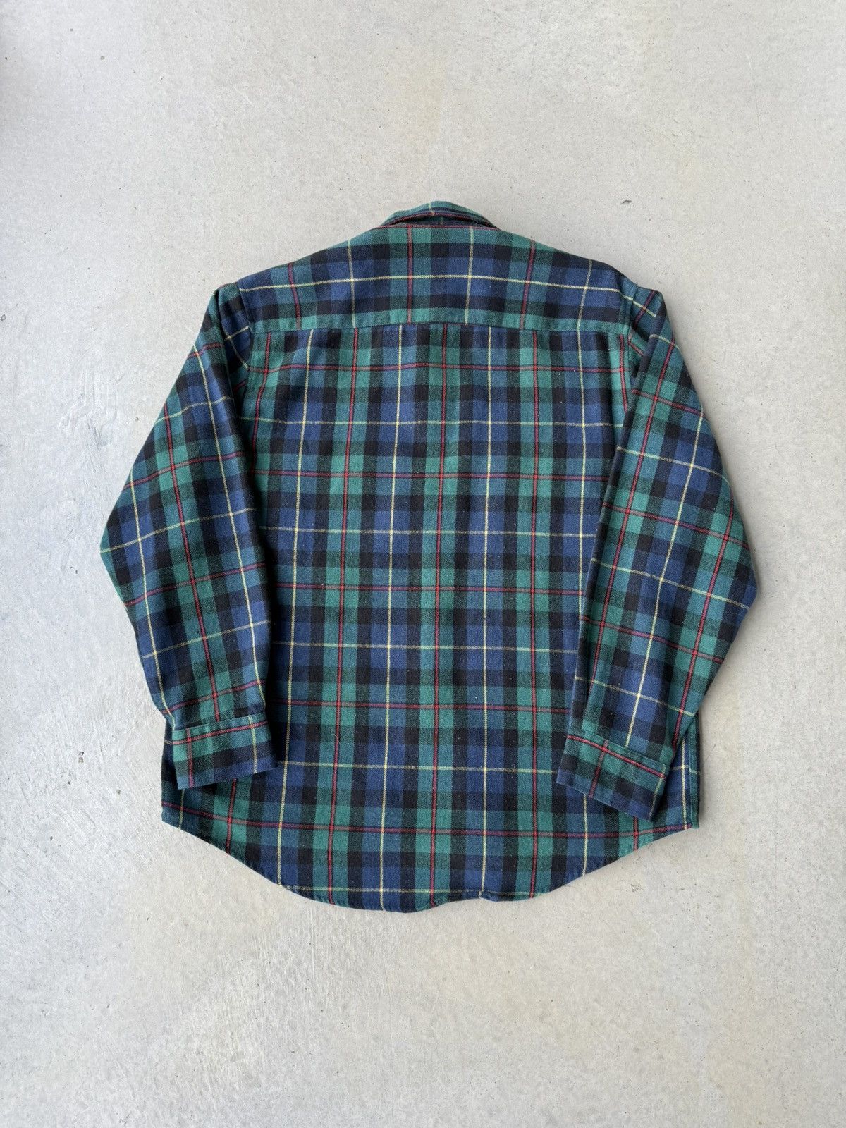 Fieldmaster Vintage Fieldmaster Green Plaid Wool Flannel Size US L / EU 52-54 / 3 - 3 Thumbnail