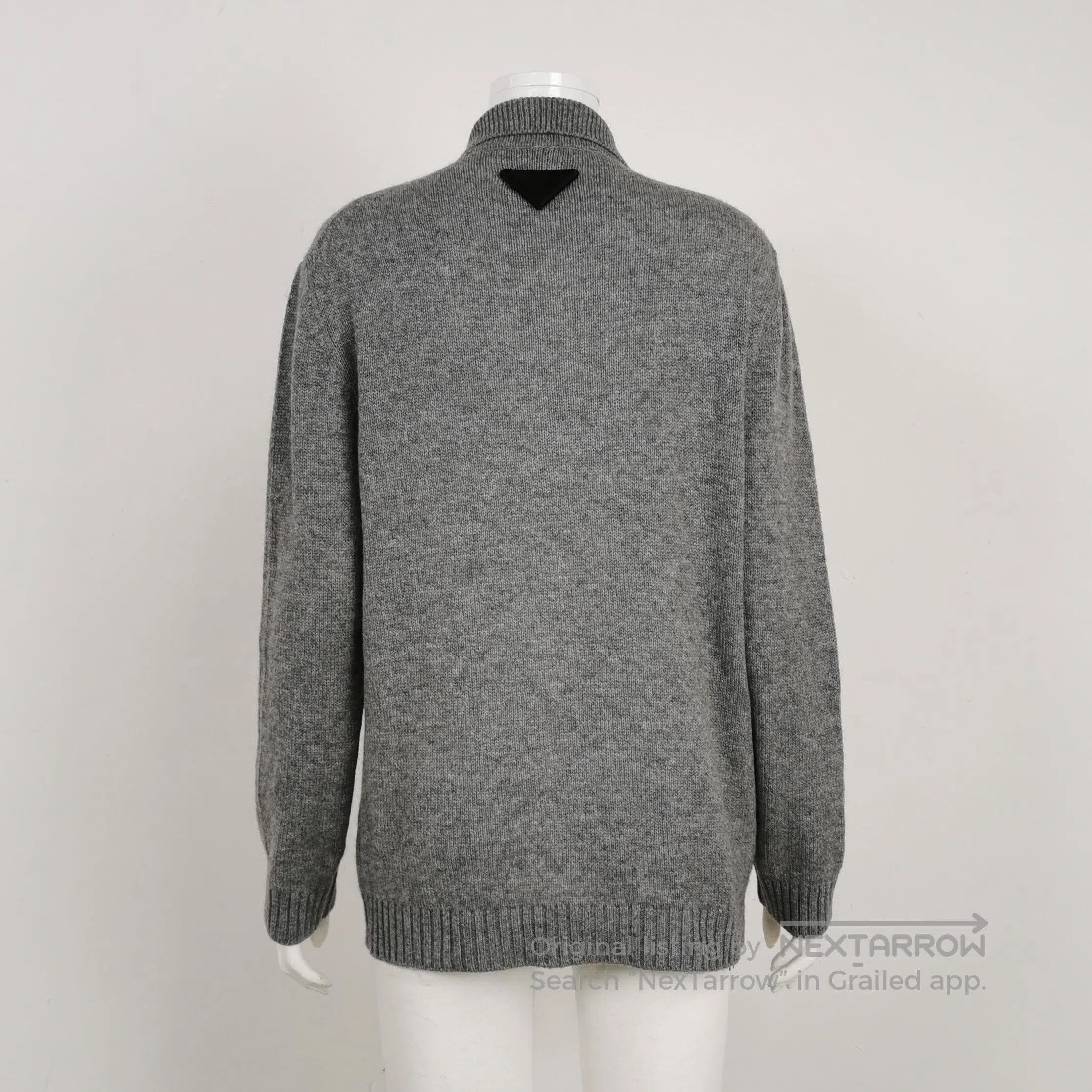Prada Prada Gray Cashmere Long Sleeve Knit Sweater . Size S / US 4 / IT 40 - 2 Thumbnail