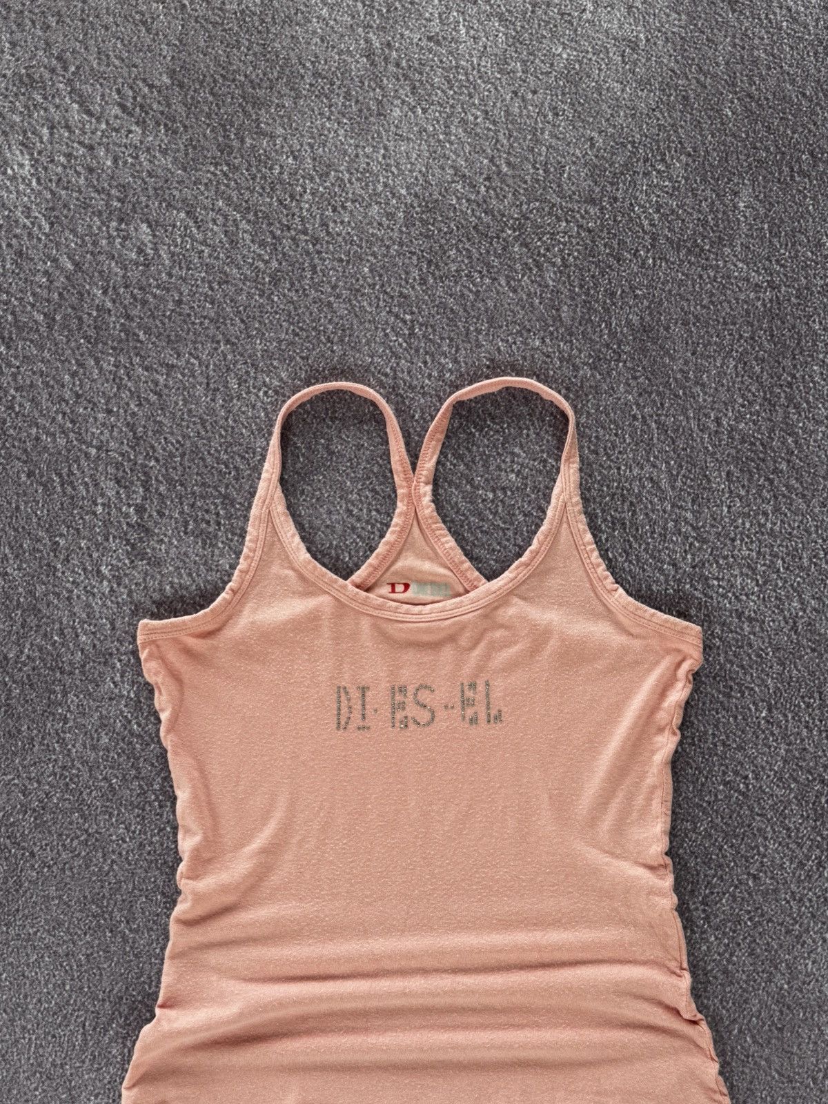 Diesel Avant Garde Vintage Y2K Diesel Sexy Rhinestones Tank Top Size M / US 6-8 / IT 42-44 - 2 Thumbnail