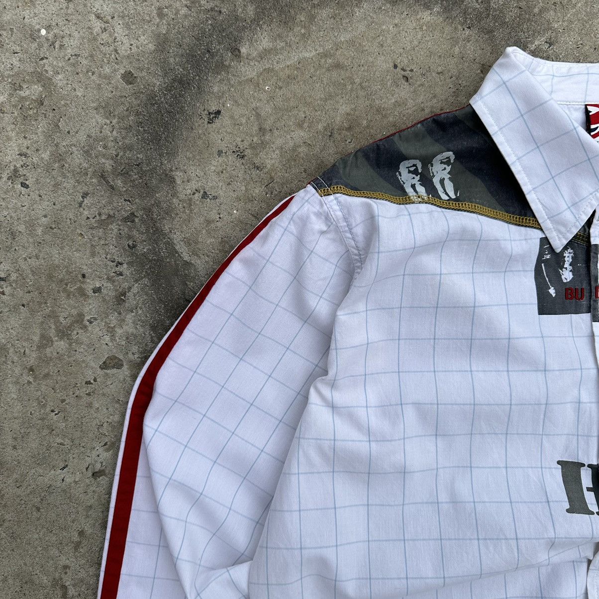 Designer × Vintage Vintage England Rap Mafia Style USA Shirt Button Up Y2K 00s Size US XL / EU 56 / 4 - 5 Thumbnail