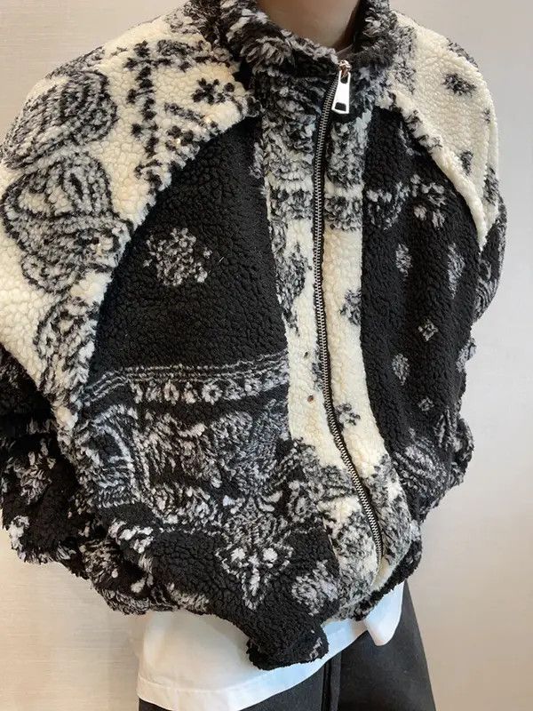 Other Paisley Bandana Full Zip Fleece Jacket Size US M / EU 48-50 / 2 - 1 Thumbnail