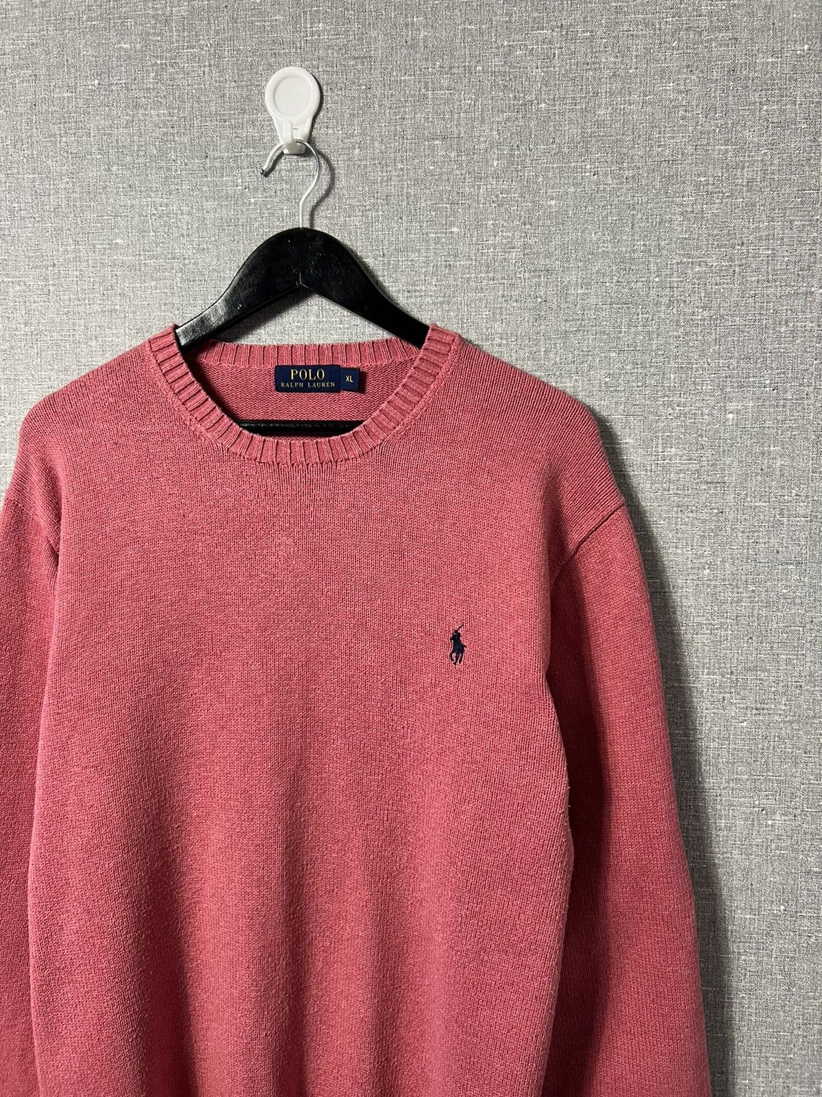Polo Ralph Lauren × Vintage Polo Ralph Lauren Crewneck Knitted Pink Sweater Pony Size US XL / EU 56 / 4 - 2 Thumbnail