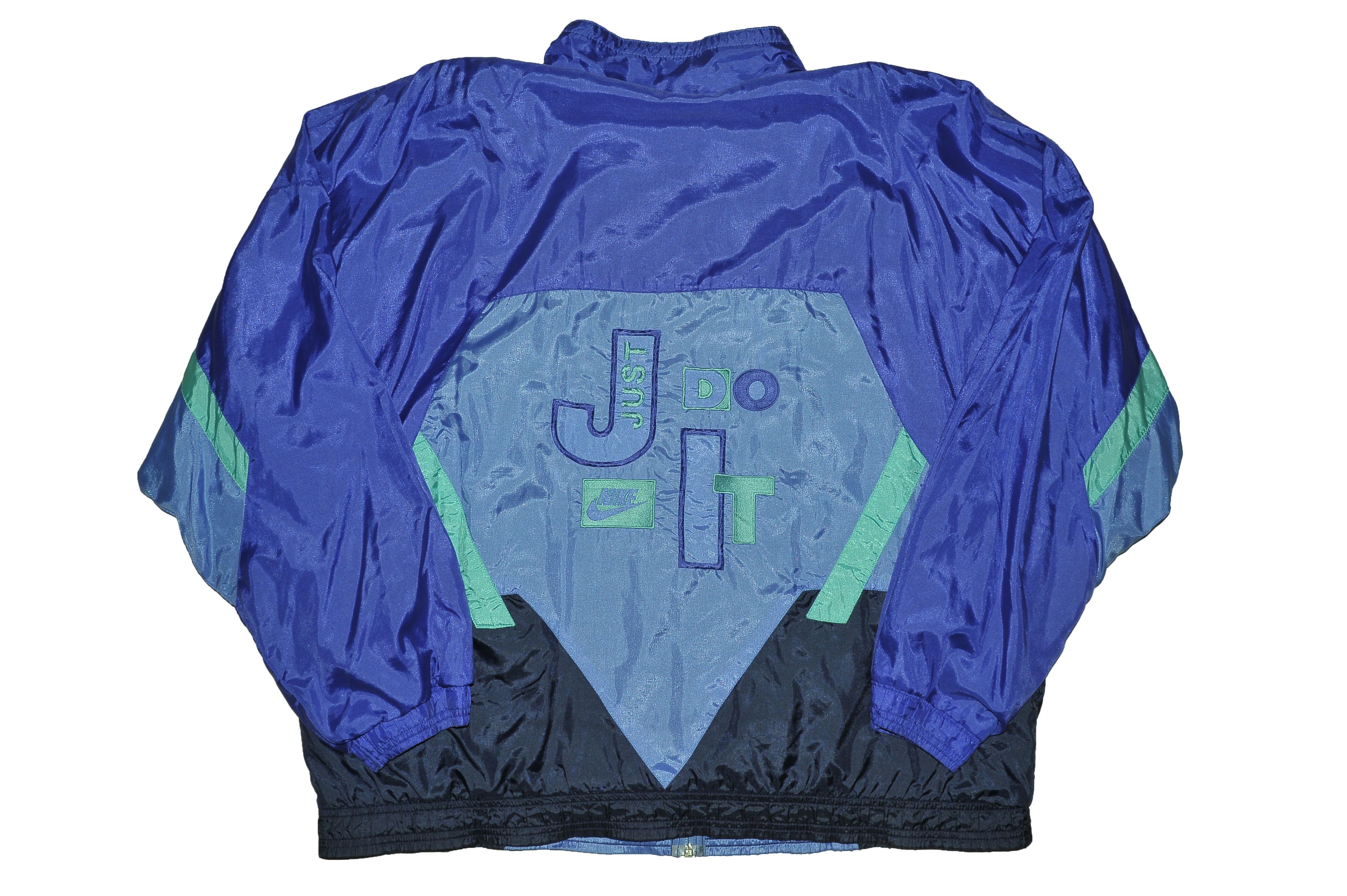 Nike Vintage 90s Nike Just Do It Windbreaker Size US L / EU 52-54 / 3 - 2 Thumbnail