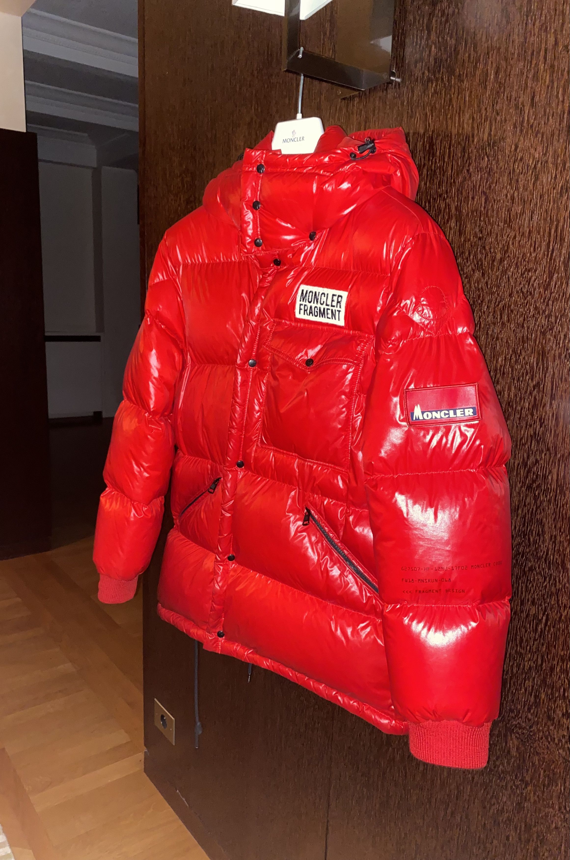 Fragment Design × Moncler × Moncler Genius "MONCLER x FRAGMENT" RED PUFFER JACKET Size US M / EU 48-50 / 2 - 5 Thumbnail