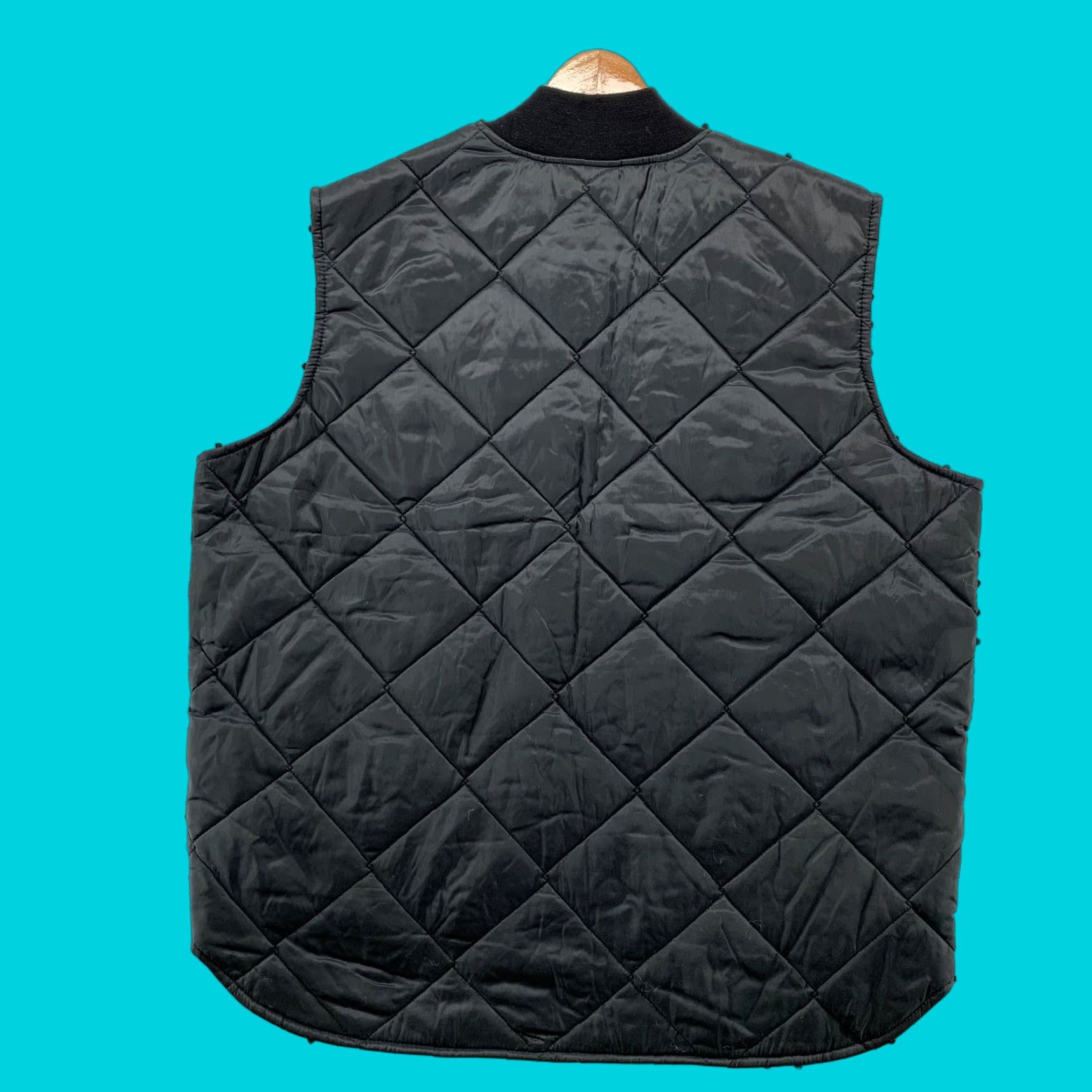 Vintage VINTAGE Big Smith Quilted Vest Jacket Mens 3XL Black Made USA Size US XXL / EU 58 / 5 - 1 Thumbnail