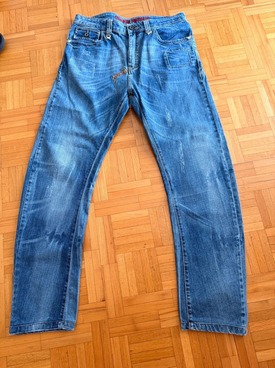 Frankie Morello Frankie Morello 2000s Designer Denim W34 Distressed Size US 34 / EU 50 - 6 Thumbnail