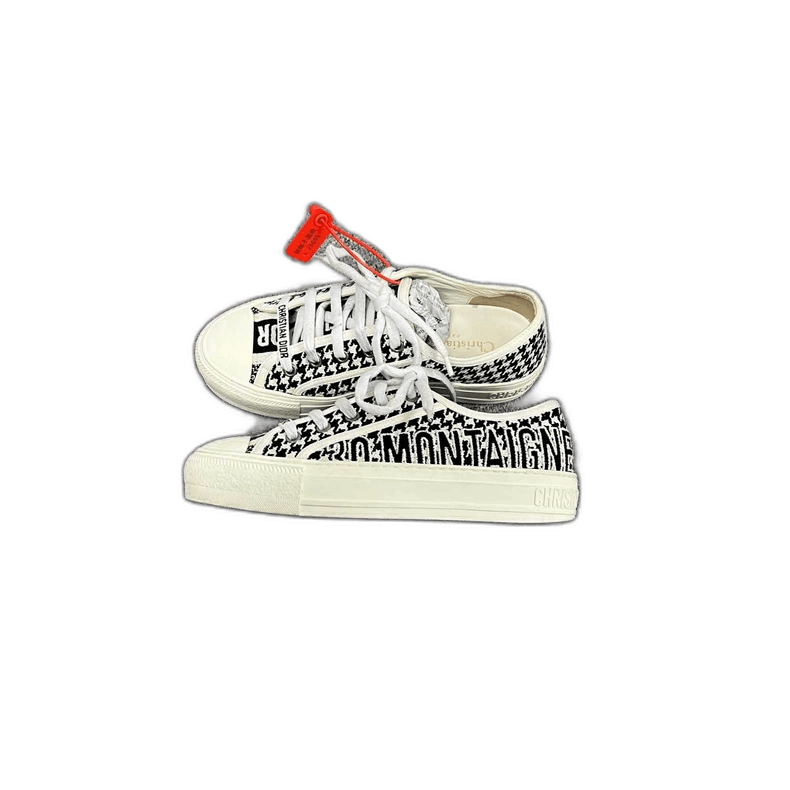 Dior Dior Houndstooth LowTop Casual Shoes-2506 Size US 4.5 / IT 34.5 - 1 Thumbnail