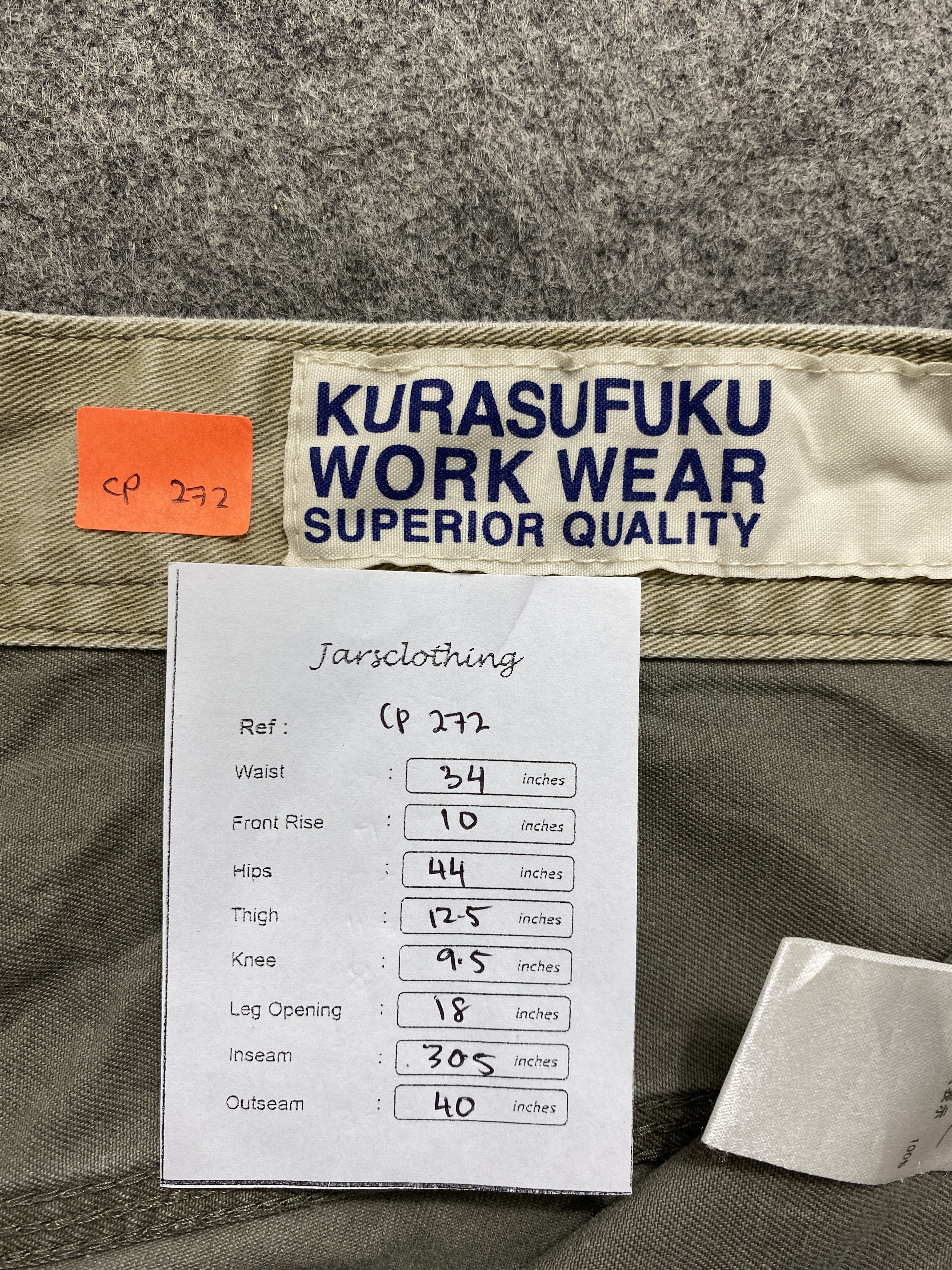 Japanese Brand Kurasufuku Workwear Japanesse Cargo Multipocket Pants -CP272 Size US 34 / EU 50 - 6 Thumbnail