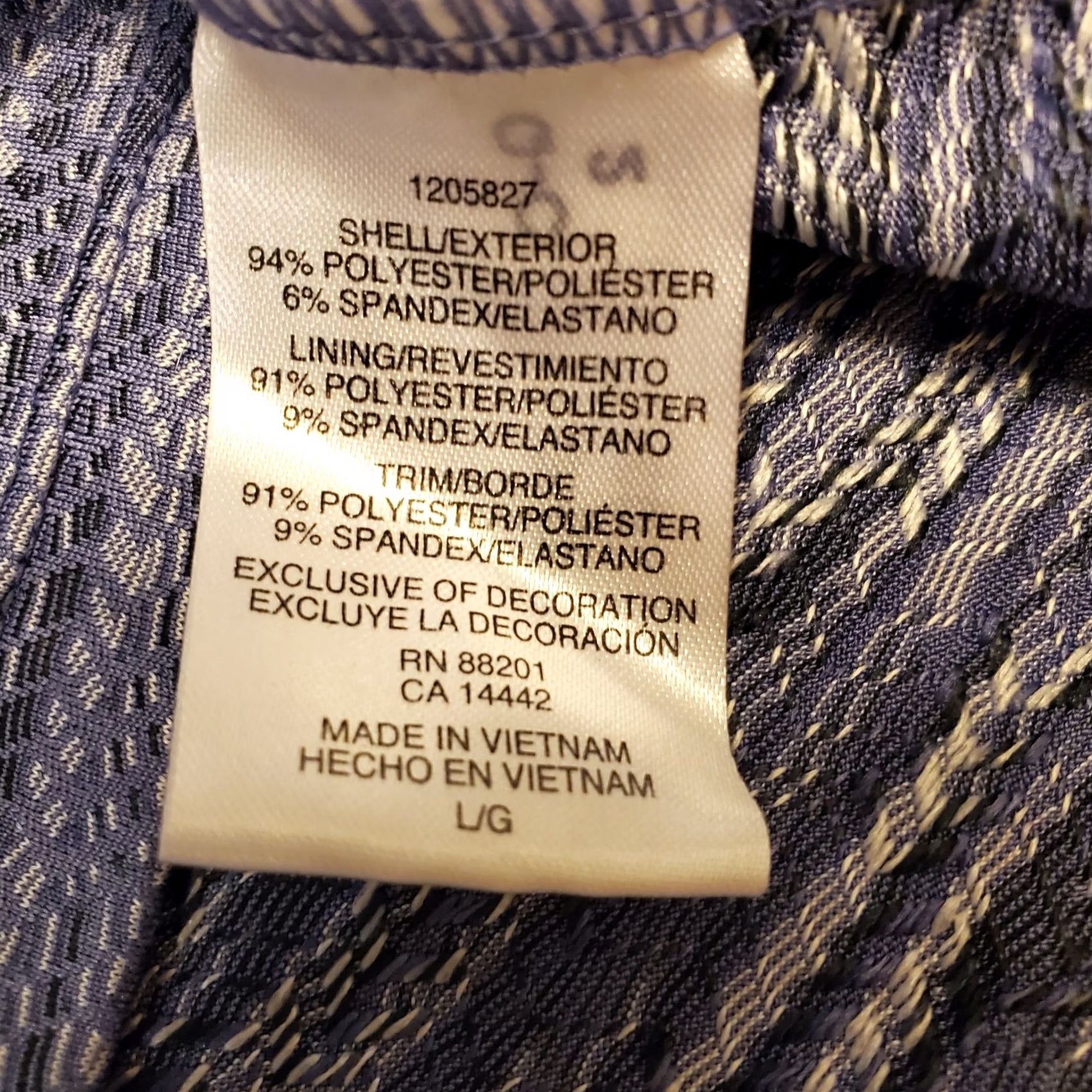 Vintage MONDETTA Womens Medium Blue Gray Sleeveless Active Wear Dress Built In Bra Golf Tennis Resort Pickle ball Size L / US 10 / IT 46 - 6 Thumbnail