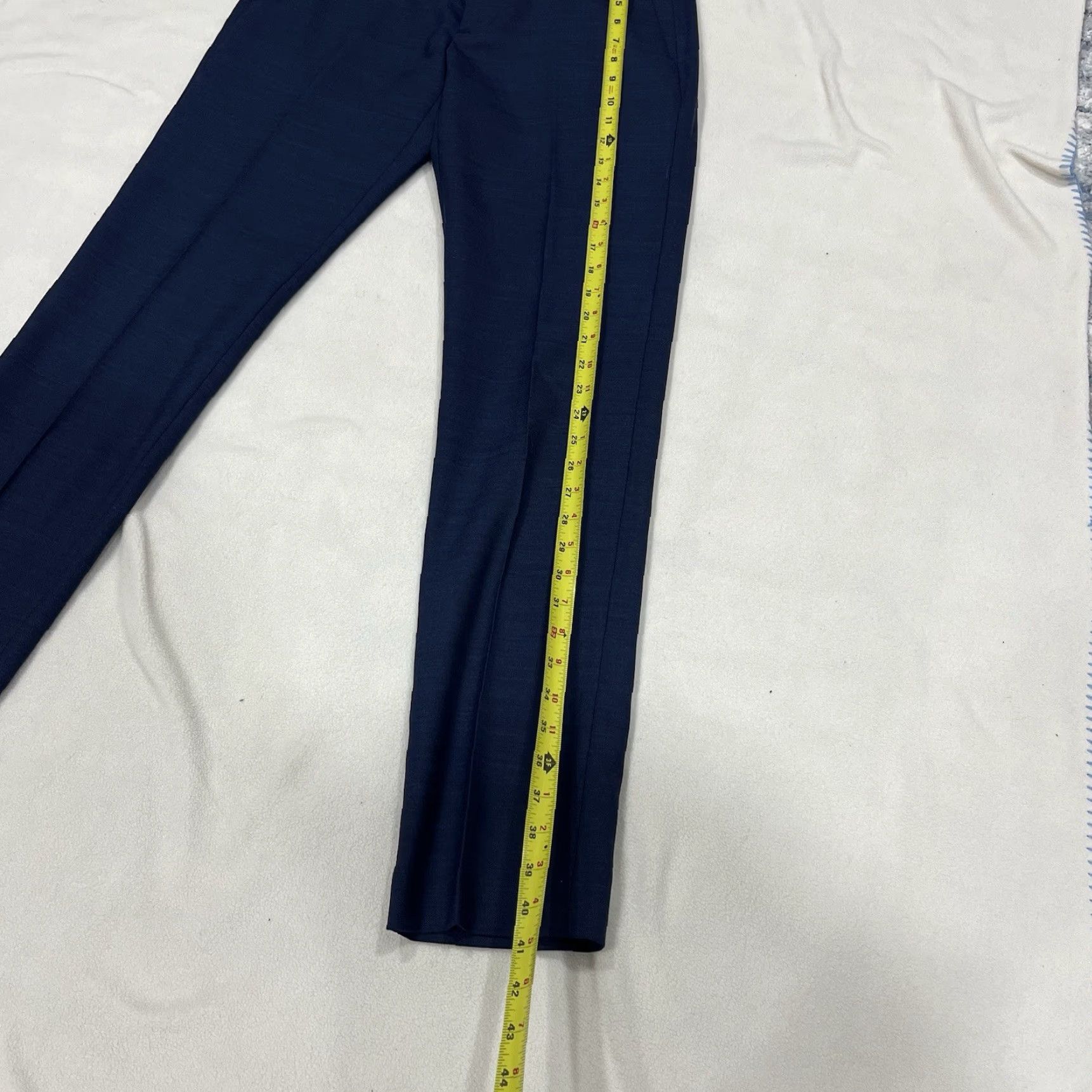 J.Crew NWT J.CREW Bowery Slim-Fit Pant in Wool Blend Classic Navy 29x32 Men Dress Pants Slim Flat Front - Dry Clean Only Size US 29 - 4 Thumbnail