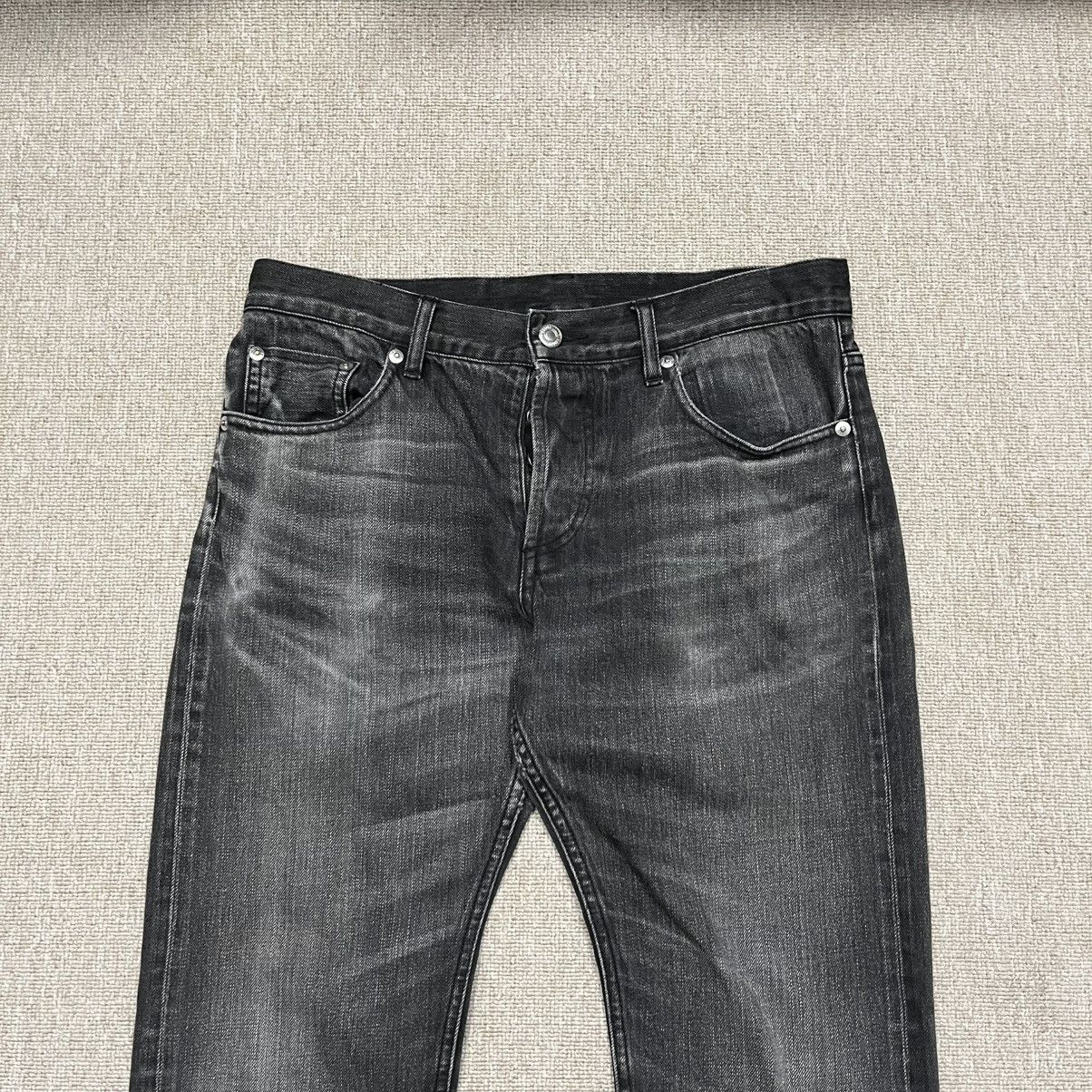 B&Y United Arrows Skinny Washed Black Denim Selvedge 