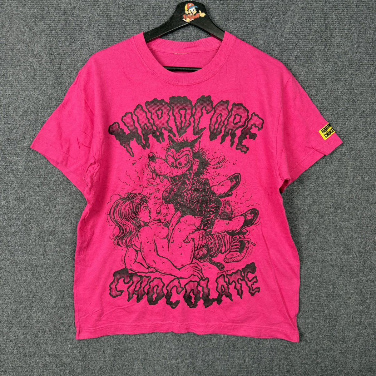 Vintage Rare Hardcore Chocolate (HARDCC) Nakano graphic T-shirt Size US L / EU 52-54 / 3 - 1 Thumbnail