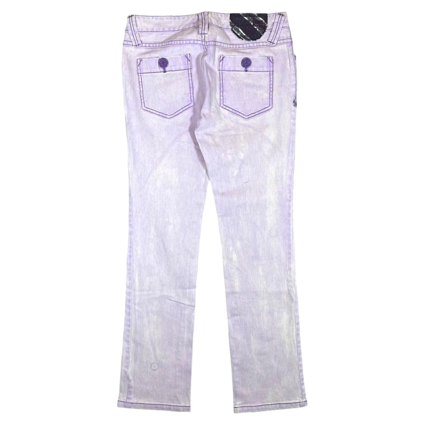 Billabong VINTAGE Billabong Slim Jeans Women's 30" Purple Denim Slim Fit 00s Surfer Skater Modern Size 30" / US 8 / IT 44 - 3 Thumbnail
