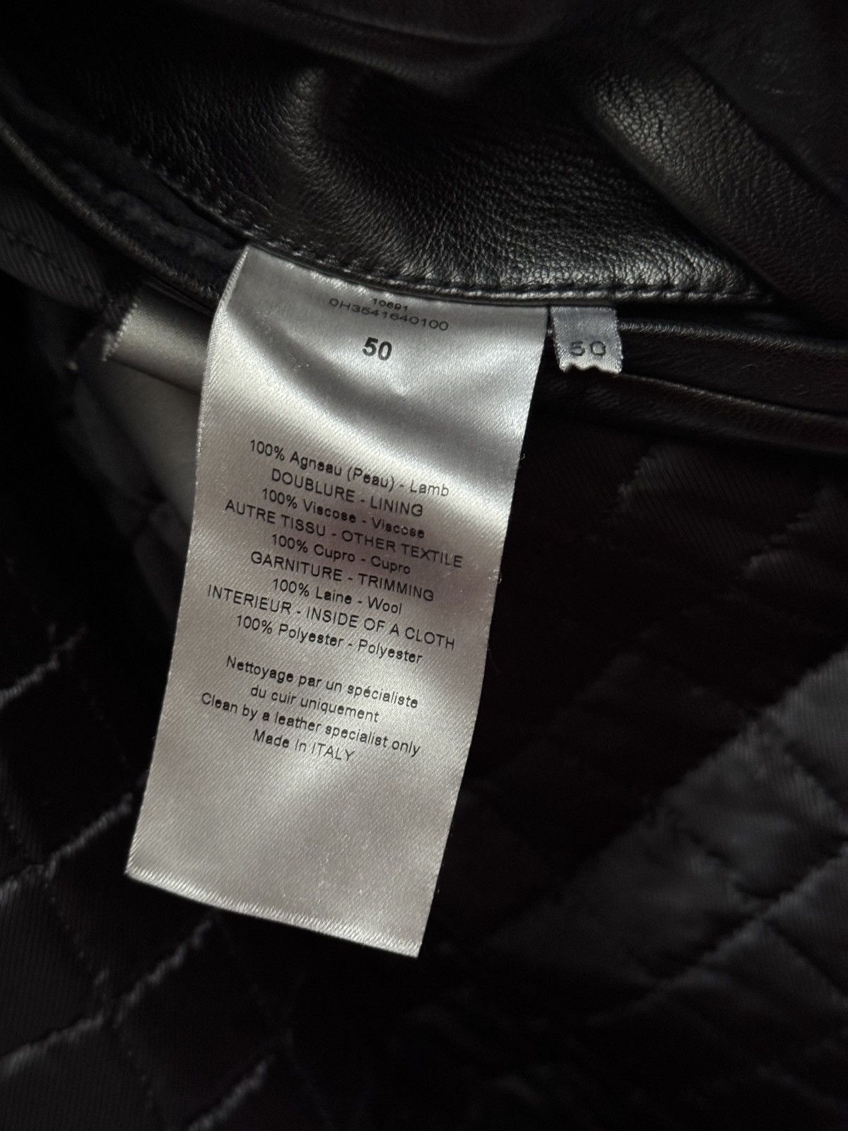 Dior Dior Homme Leather Jacket in Black size IT 50 Size US M / EU 48-50 / 2 - 10 Thumbnail