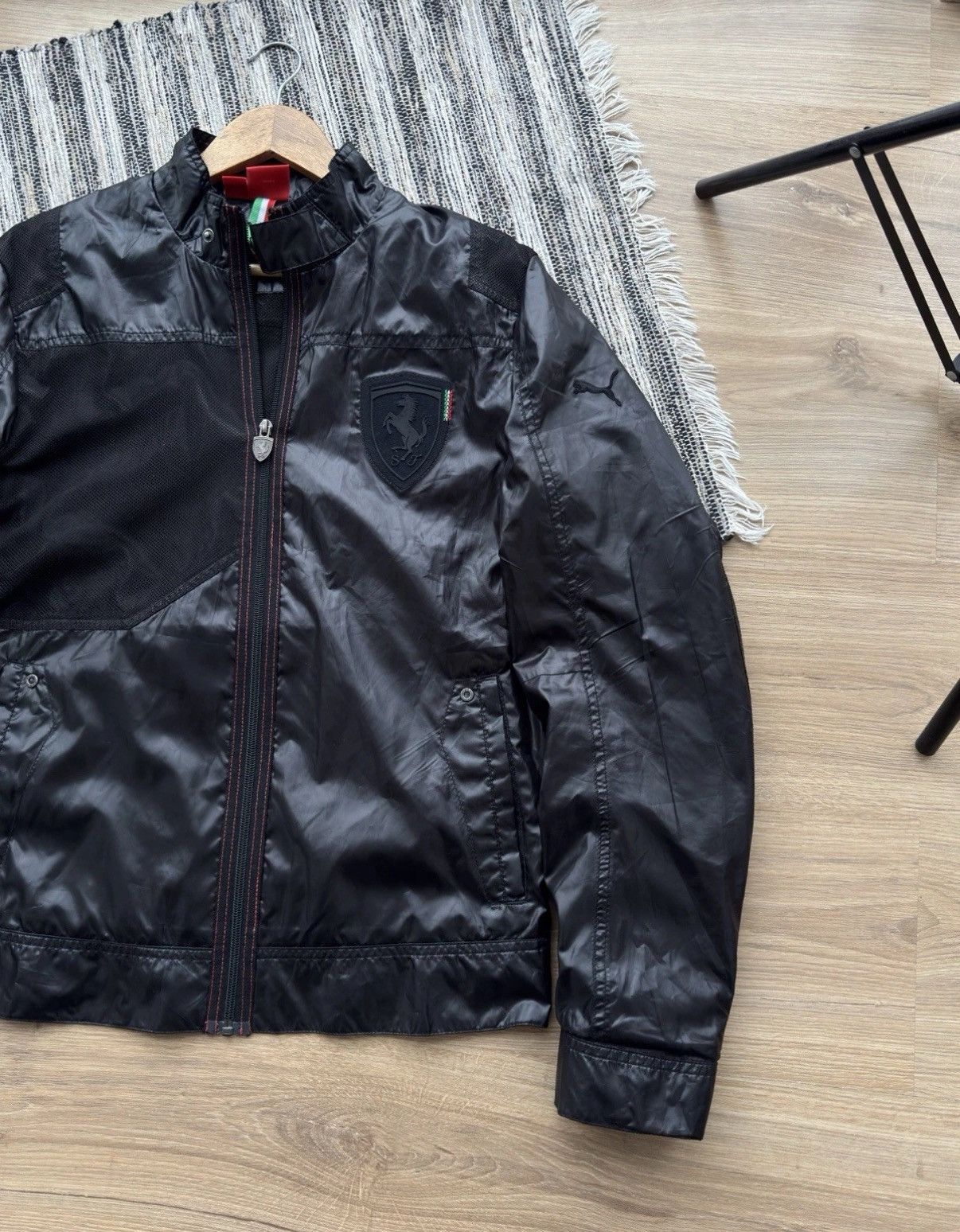 Ferrari × Puma Puma Ferrari Classic Nylon Zip Light Jacket Black Size M Men Size US M / EU 48-50 / 2 - 5 Thumbnail