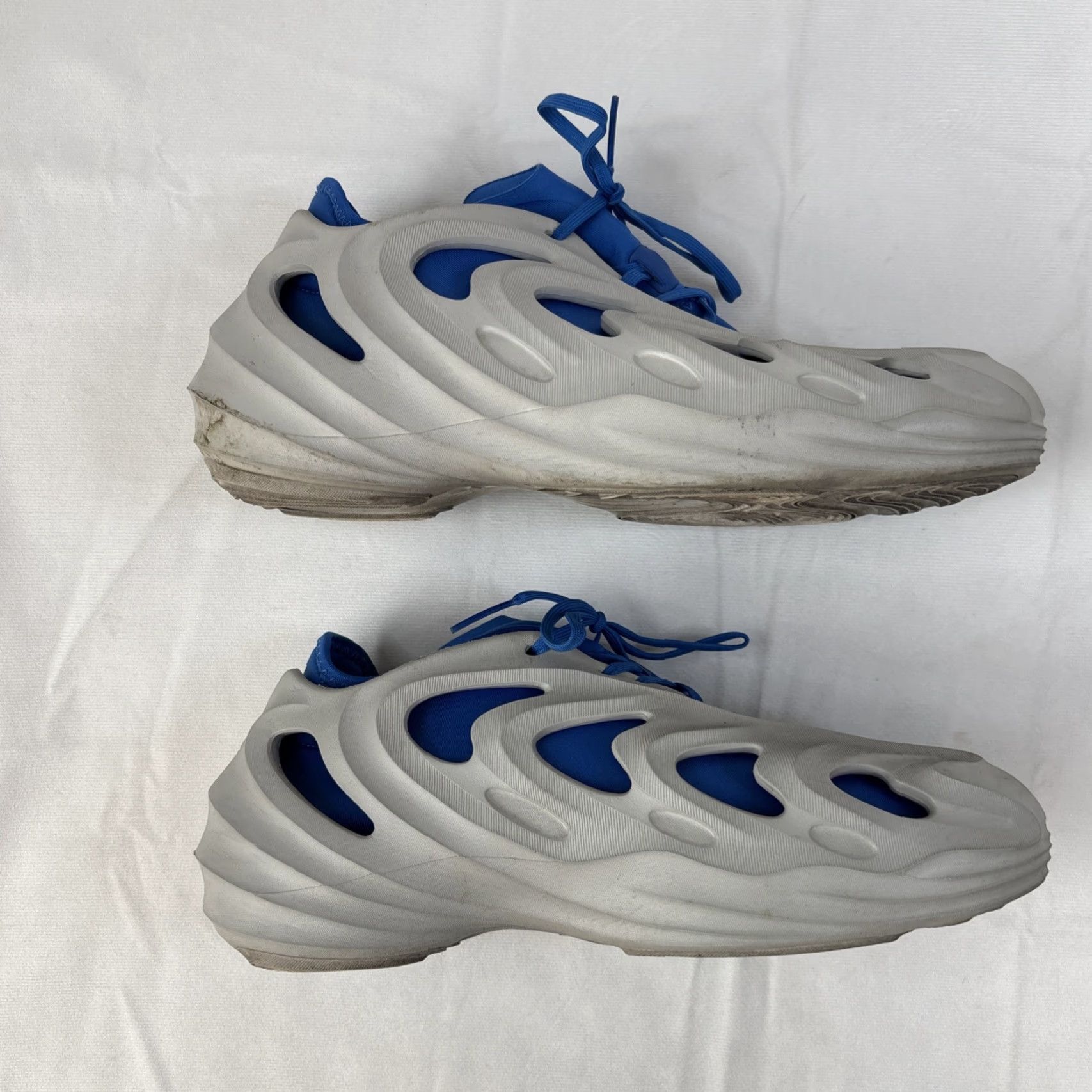 Adidas Adidas AdiFom Q Size 12 Royal Blue Smoke Gray Sneaker Men Royal AdiFom Q Shoe EVA Upper - Adidas AdiFOM Sneaker Men 12 Blue Gray Size US 12 / EU 45 - 4 Thumbnail