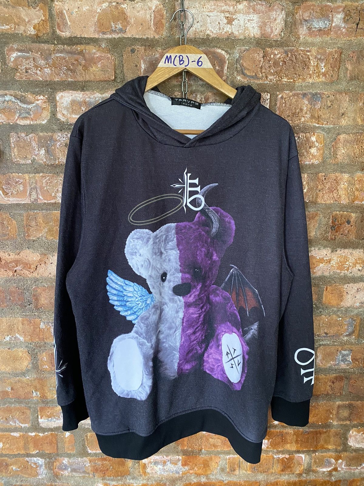 Sex Pot ReVeNGe 2000s Travas Japan Bear Angels and Devil satanic hoodie Size US L / EU 52-54 / 3 - 2 Thumbnail