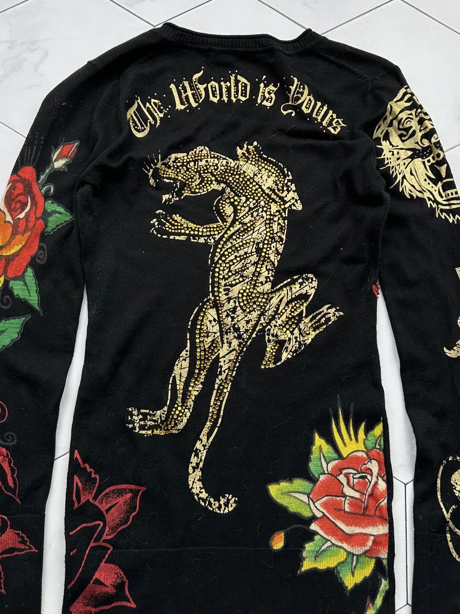 Ed Hardy Ed Hardy Vintage Mini Dress (B98) Size XS / US 0-2 / IT 36-38 - 9 Thumbnail