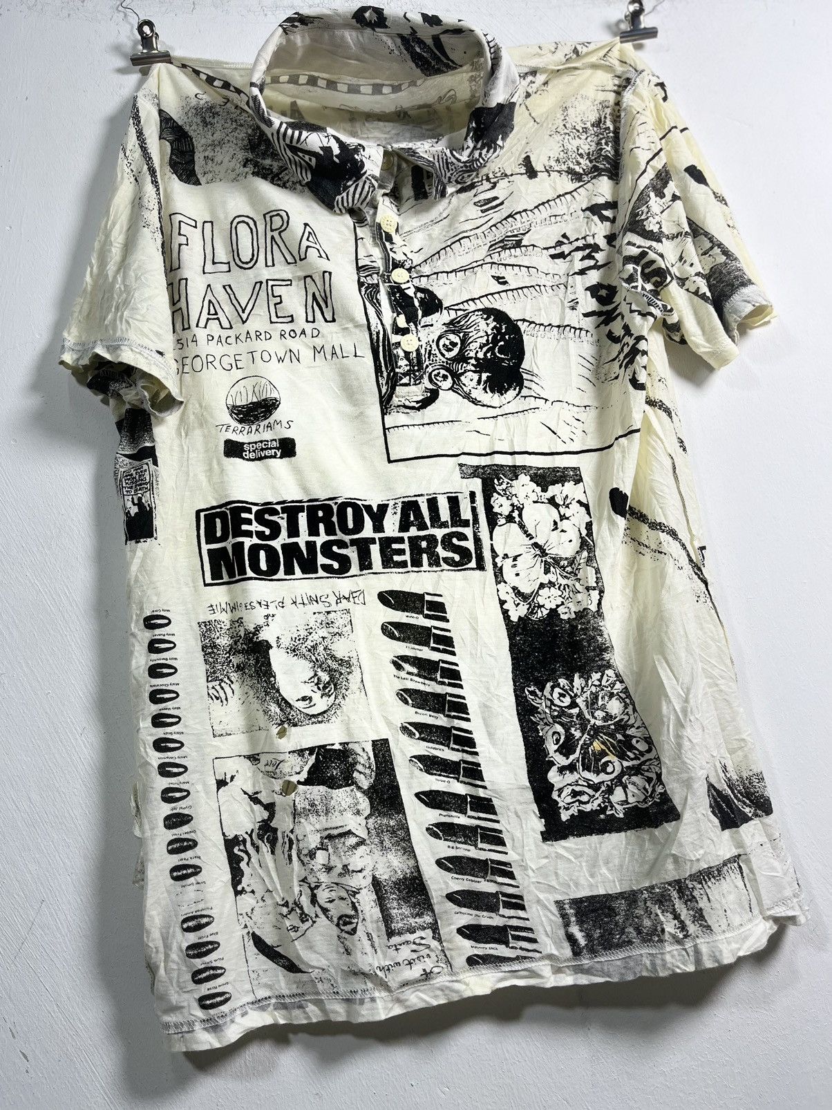 Hysteric Glamour Rare Hysteric Glamour Destroy All Monsters Shirt Size US M / EU 48-50 / 2 - 8 Thumbnail